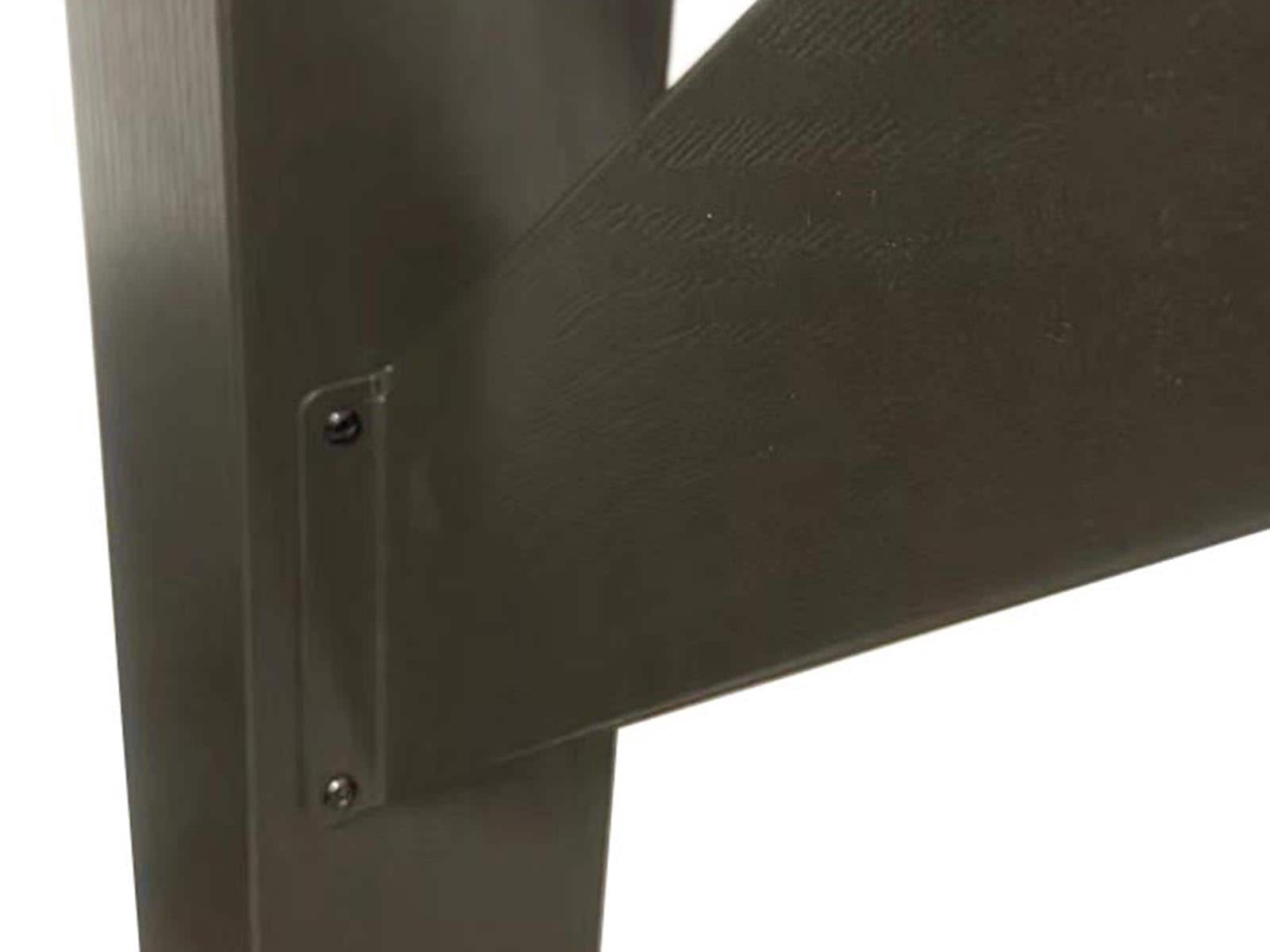 slide 6 of 6, RELIABILT 4 x 4 Black Galvanized steel, 1 ct