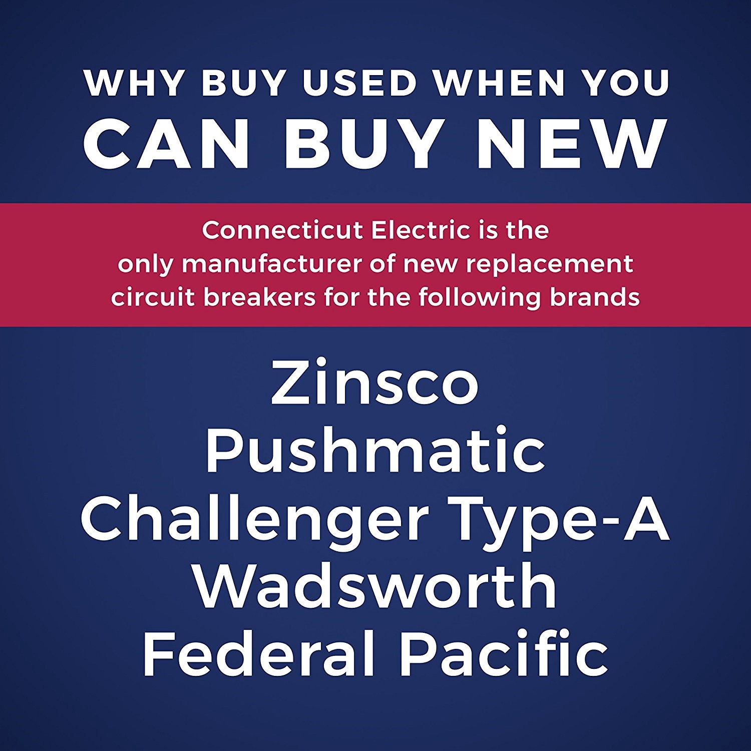 slide 2 of 4, Connecticut Electric 50-amp 1 -Pole Standard trip Plug-On Neutral Circuit Breaker, 1 ct