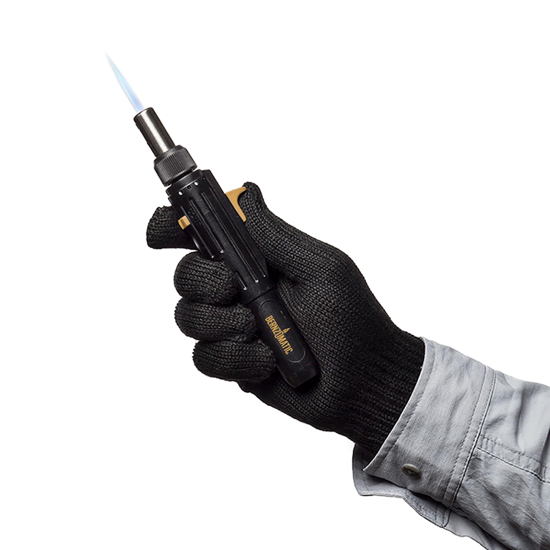 slide 6 of 6, Bernzomatic Micro torch, hot air blower, fine solder, large solder, round, chisel point and heat shrink Soldering iron, 1 ct