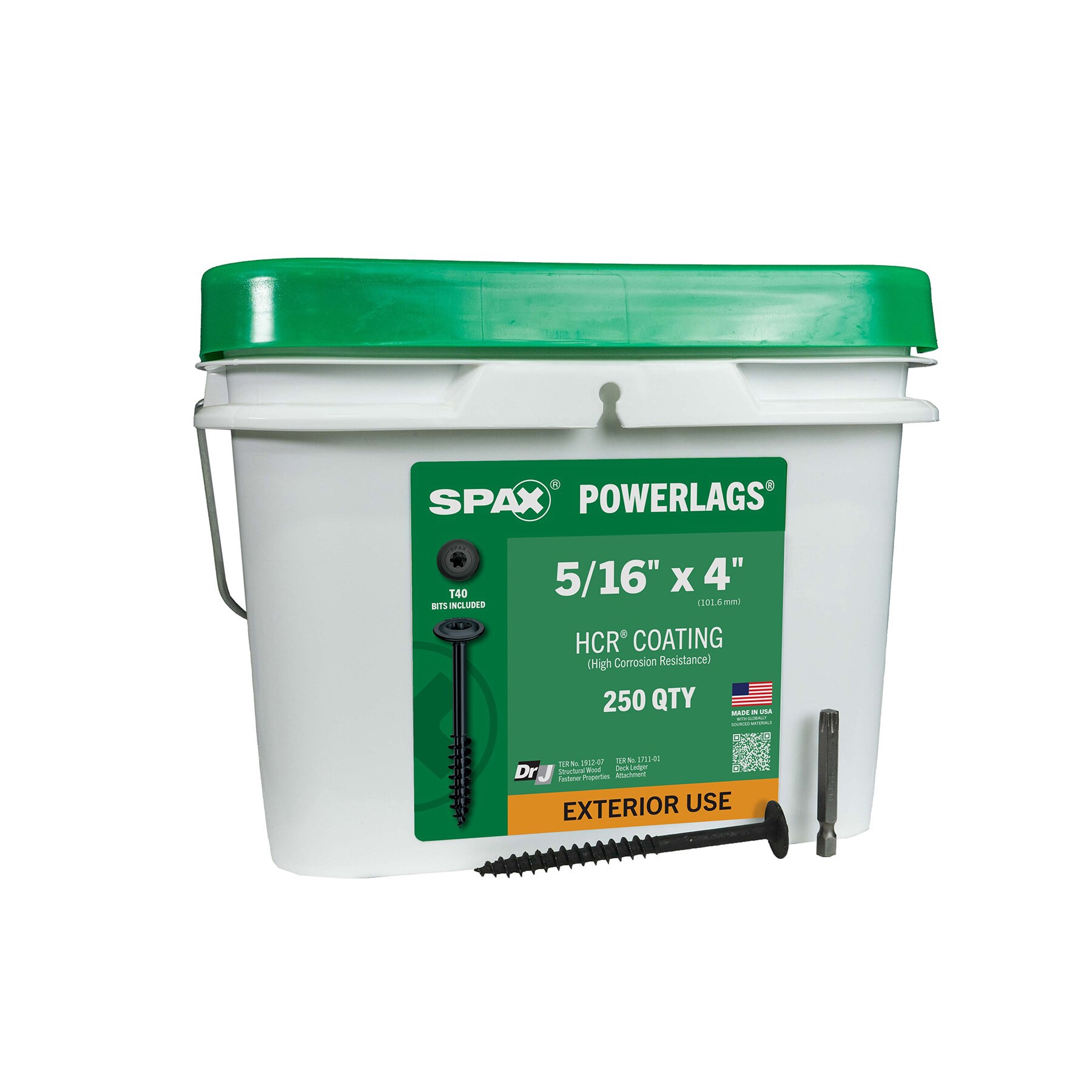 slide 1 of 6, SPAX 5/16-in x 4-in Black Coated Washer -Head Exterior Structural wood screws 250 -Pack, 1 ct