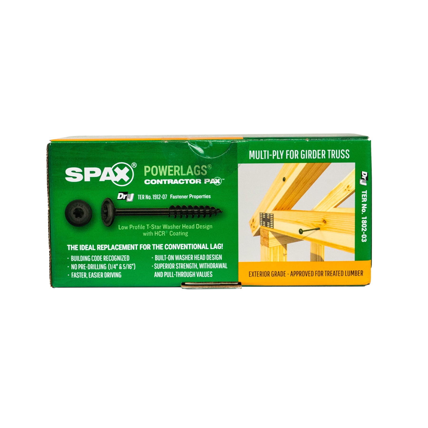 slide 3 of 6, SPAX 5/16-in x 6-in Black Coated Washer -Head Exterior Structural wood screws 50 -Pack, 1 ct