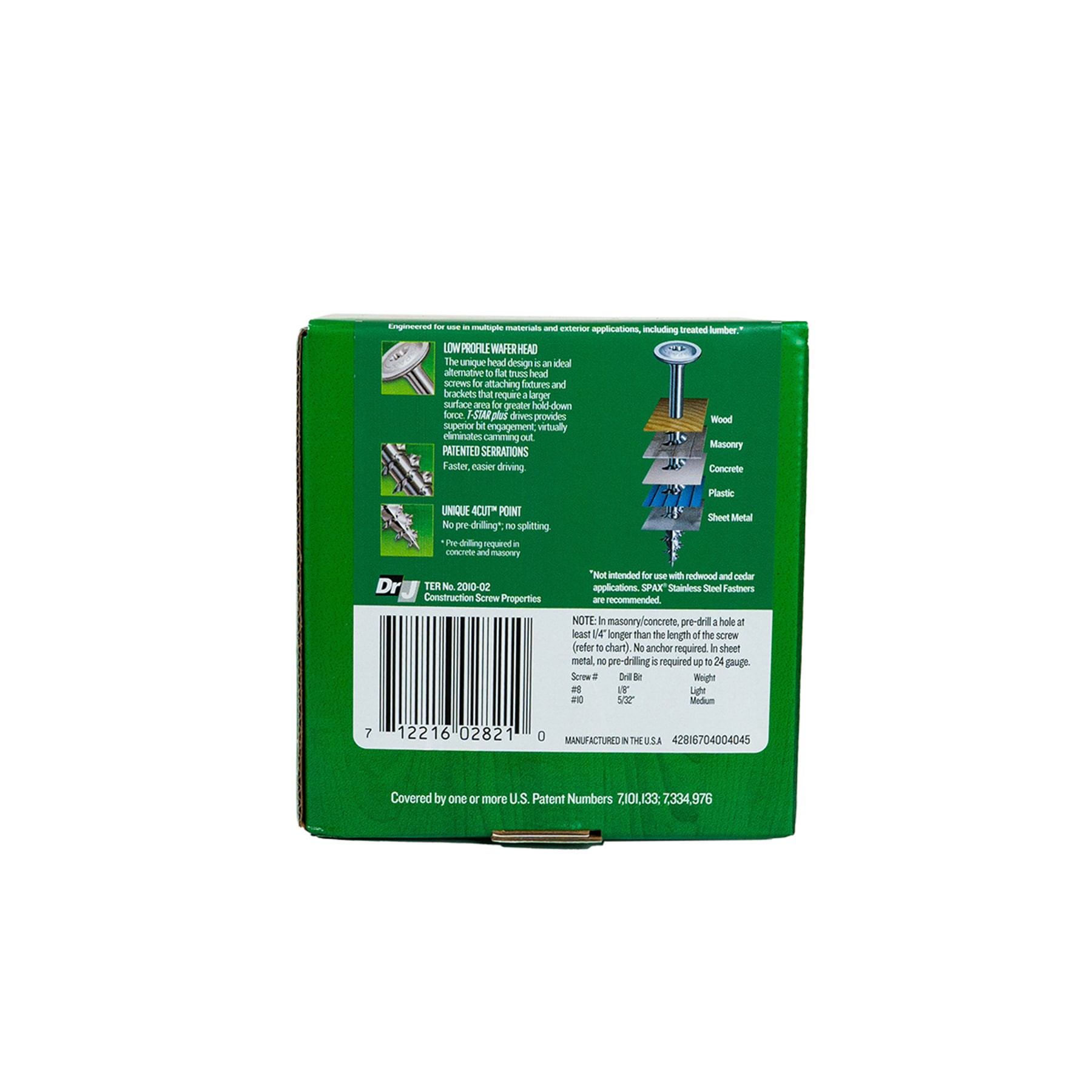 slide 4 of 6, SPAX Multi-Material #8 x 1-1/2-in Double-barrier Exterior Wood screws ( 495 -Per Box ), 1 ct