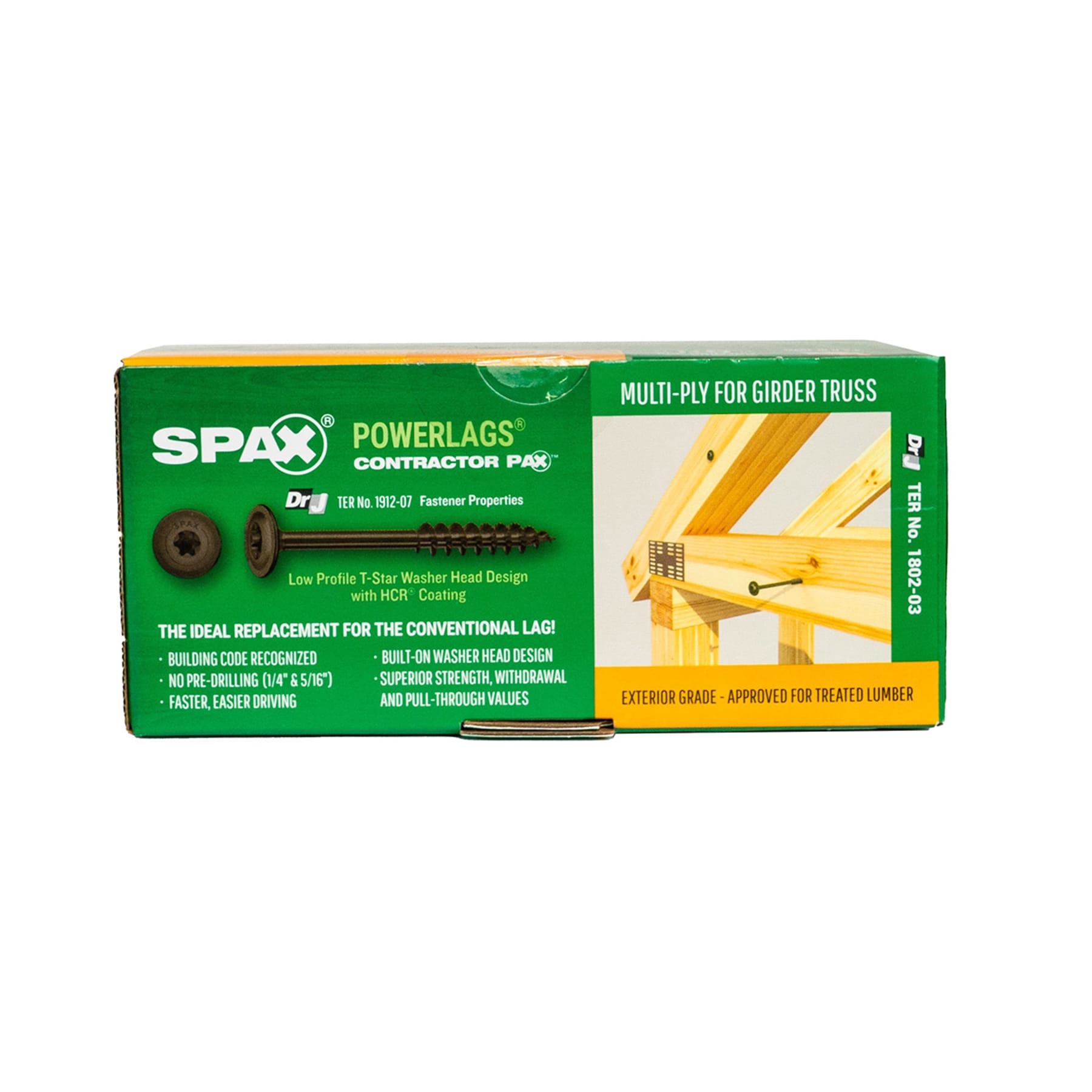 slide 3 of 6, SPAX 5/16-in x 4-1/2-in Black Coated Washer -Head Exterior Structural wood screws 50 -Pack, 1 ct