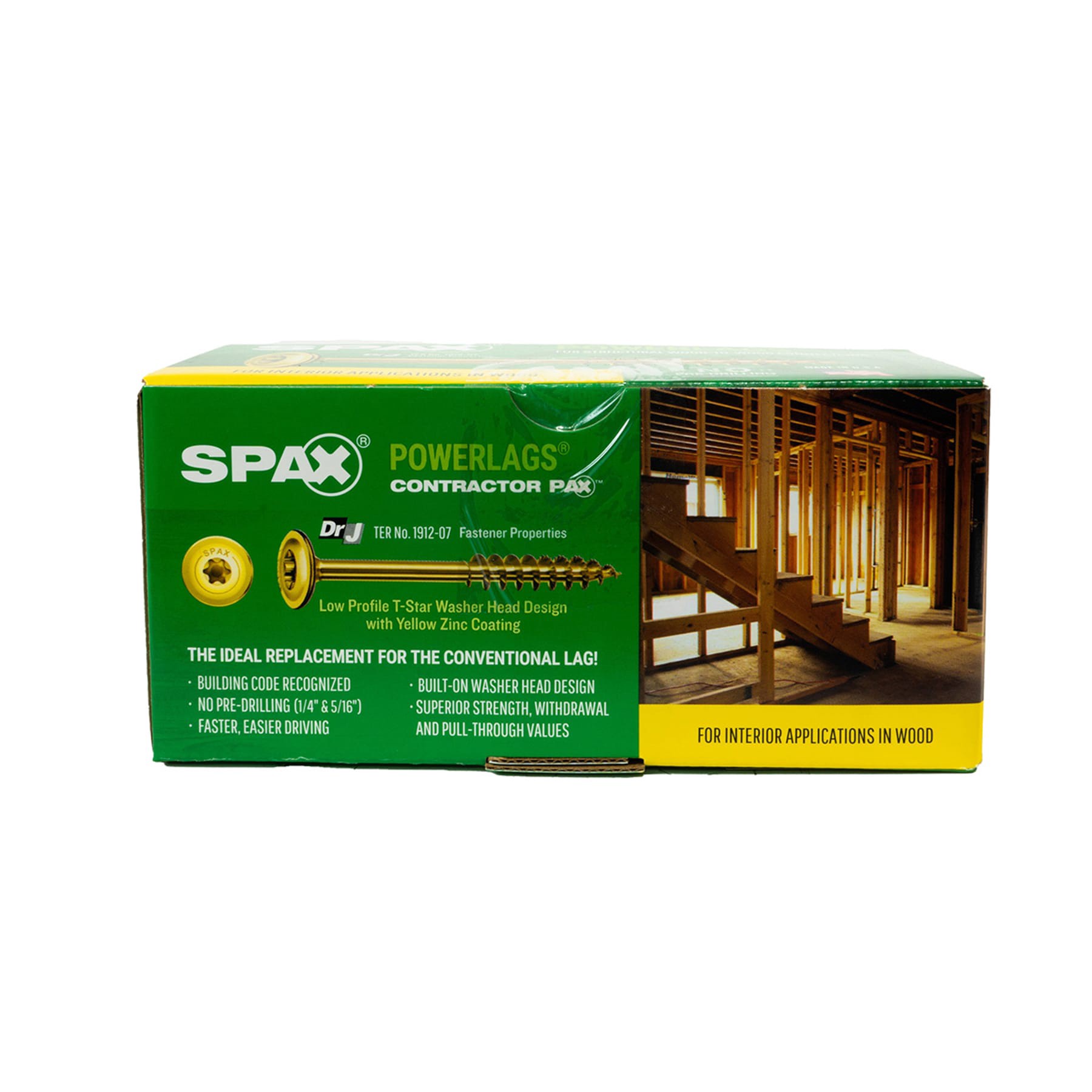 slide 3 of 6, SPAX 1/4-in x 2-1/2-in Yellow/Gold Zinc-Plated Washer -Head Interior Structural wood screws 50 -Pack, 1 ct