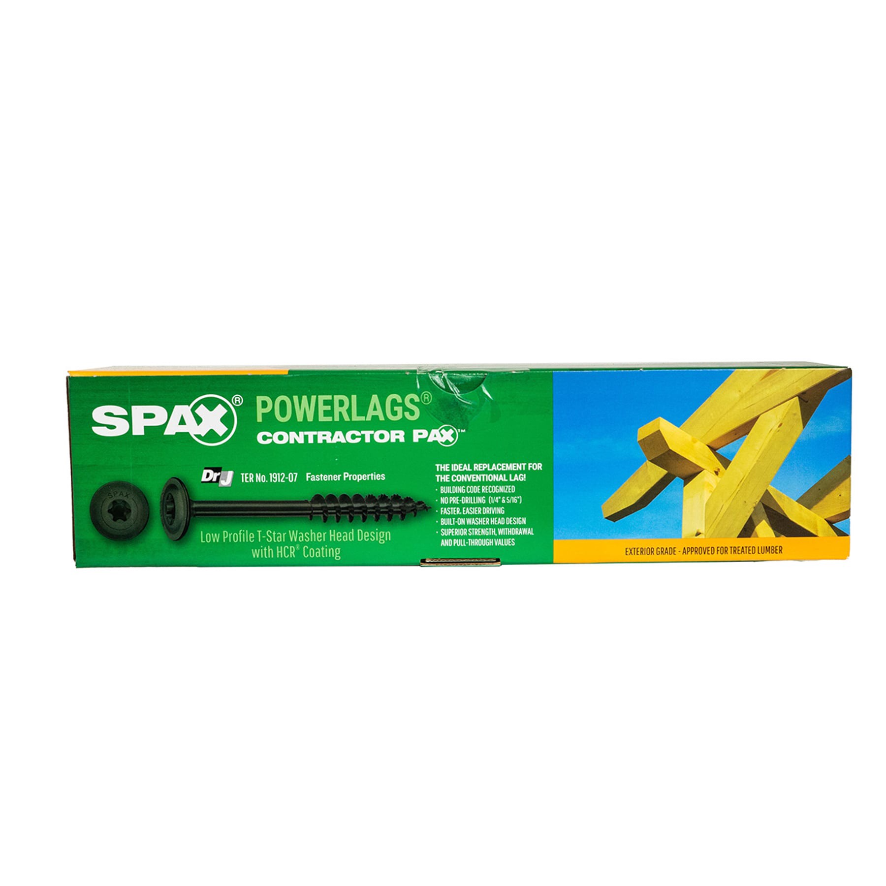 slide 3 of 6, SPAX 5/16-in x 8-in Black Coated Washer -Head Exterior Structural wood screws 50 -Pack, 1 ct