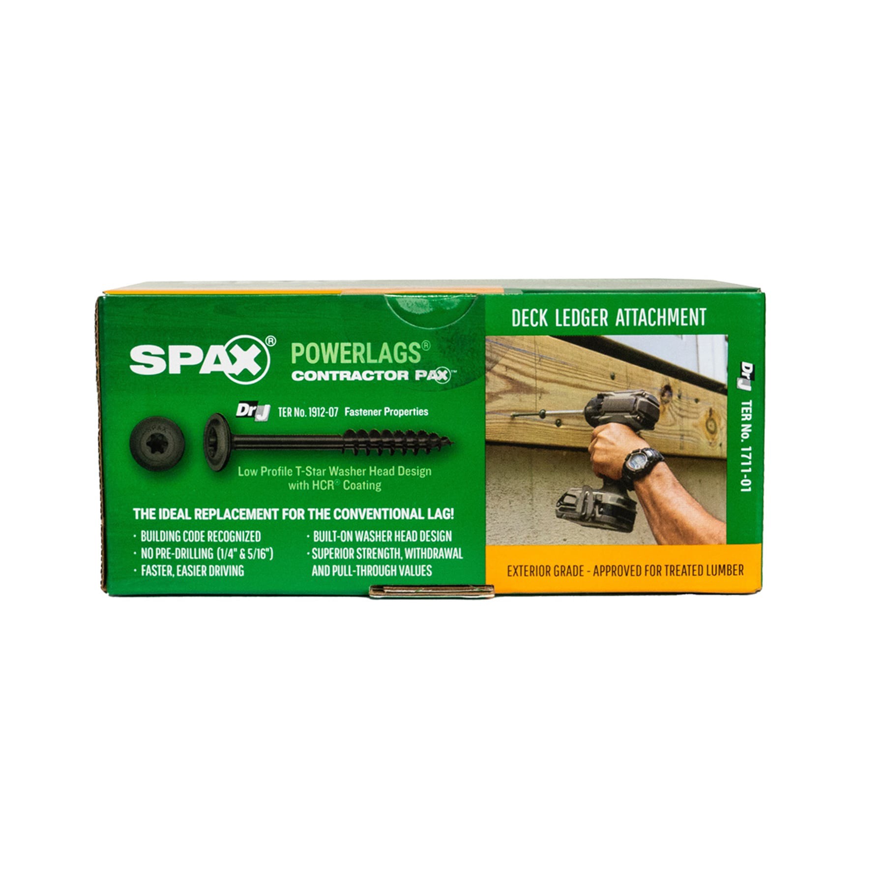 slide 3 of 6, SPAX 5/16-in x 4-in Black Coated Washer -Head Exterior Structural wood screws 50 -Pack, 1 ct