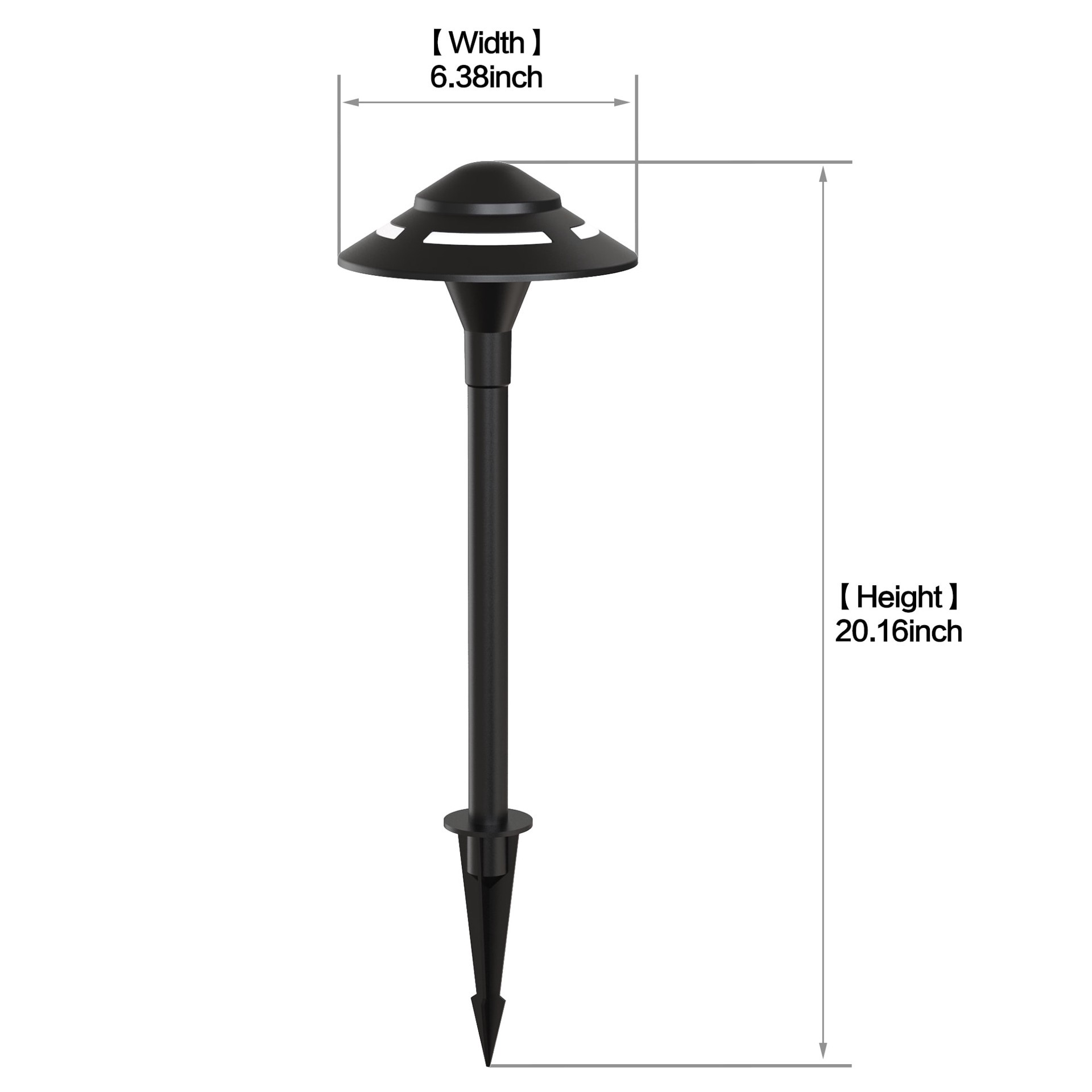 slide 4 of 6, Harbor Breeze 190 -Lumens 4 -Watt Black Low voltage Hardwired LED Outdoor Path Light ( 3000-K ), 1 ct