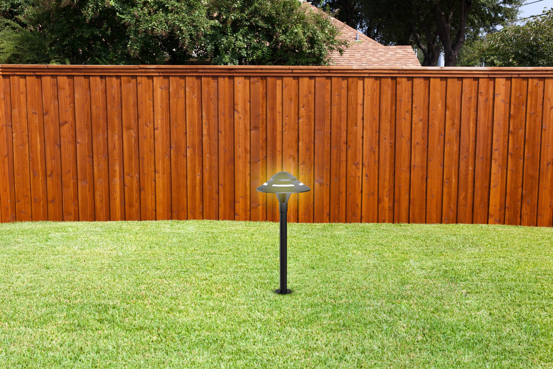 slide 5 of 6, Harbor Breeze 190 -Lumens 4 -Watt Black Low voltage Hardwired LED Outdoor Path Light ( 3000-K ), 1 ct