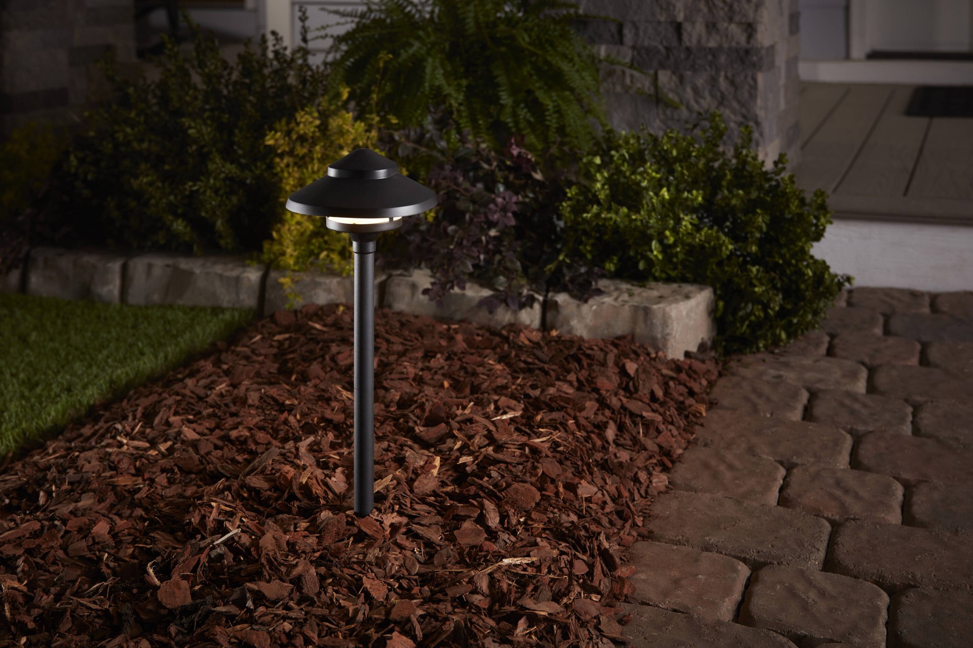 slide 2 of 6, Harbor Breeze 70 -Lumens 3.5 -Watt black Low voltage Plug-in LED Flood light, 1 ct