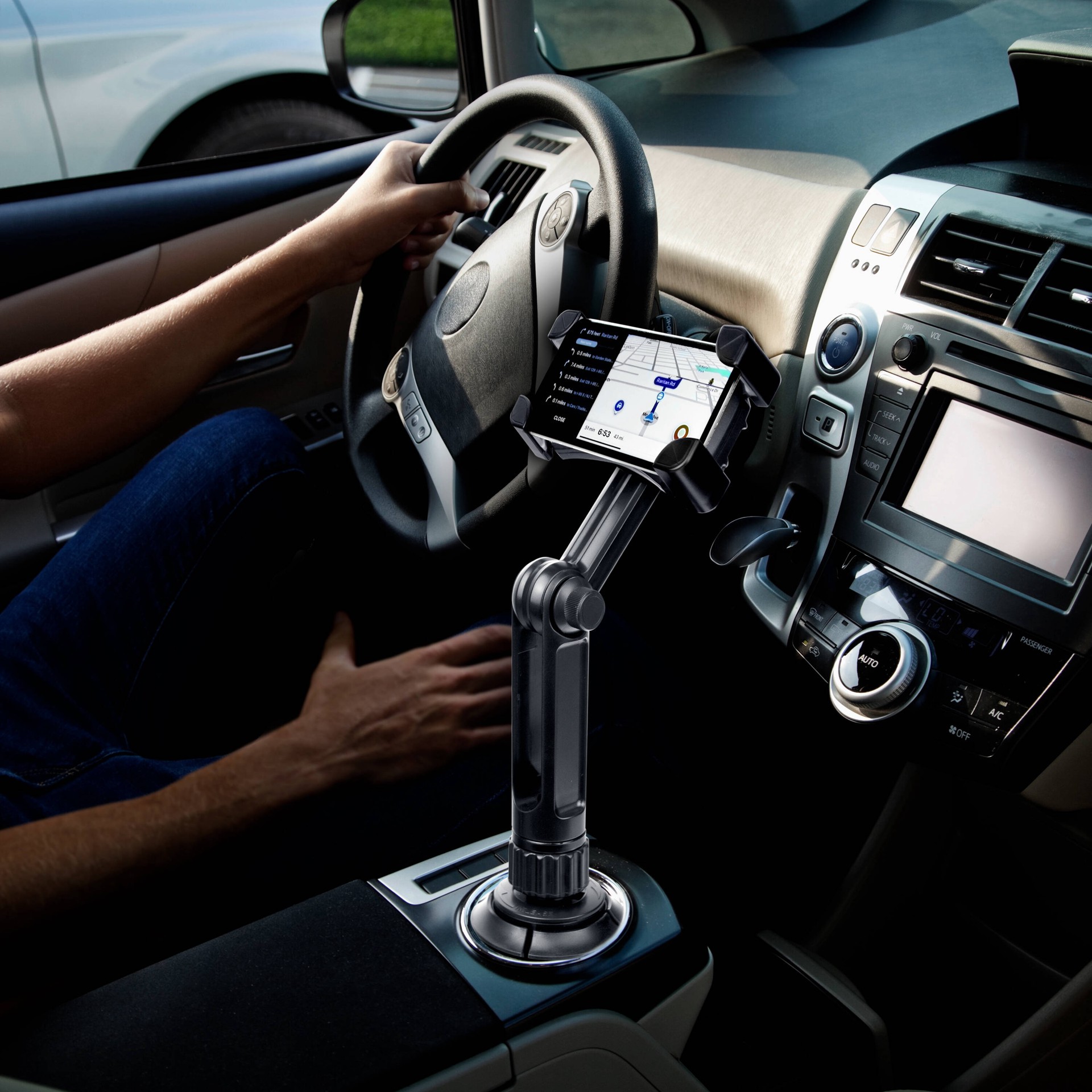 slide 4 of 6, ToughTested Boom Black Adjustable Cell Phone Car Mount (Universal), 1 ct