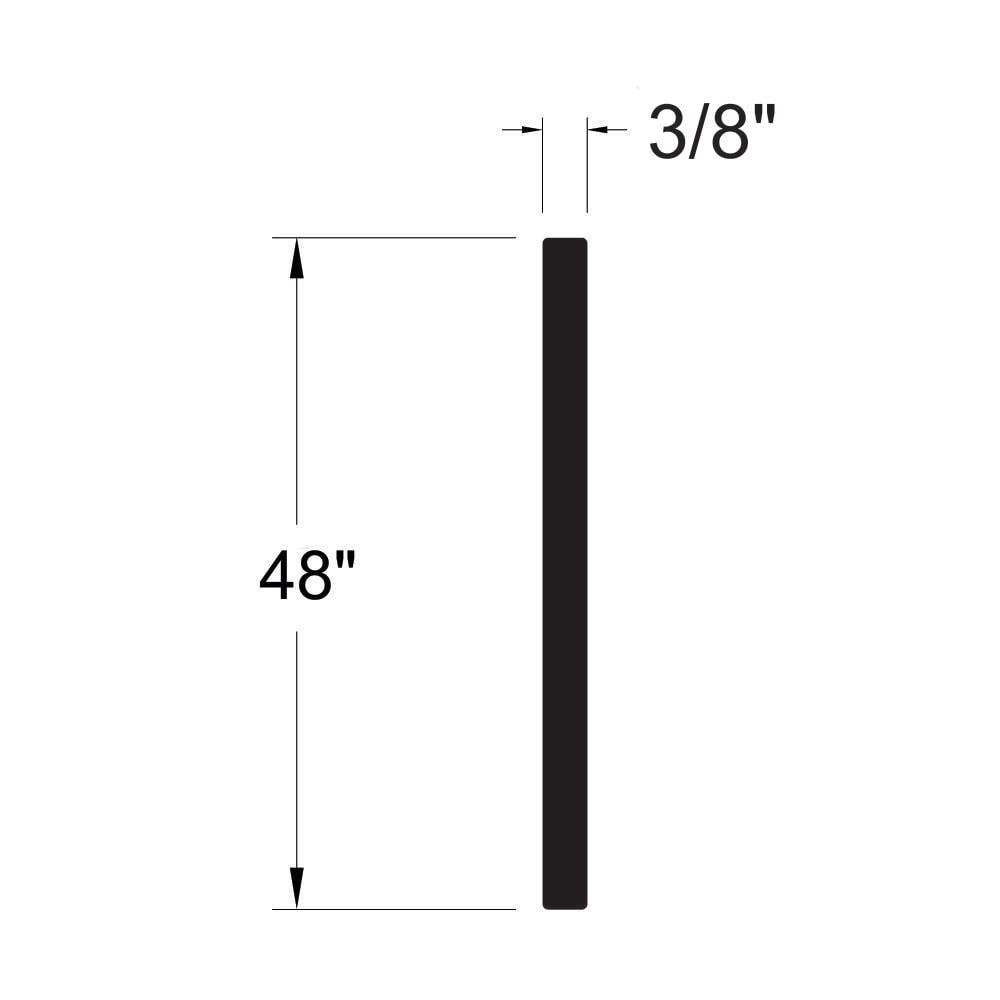slide 2 of 5, RELIABILT 3/8-in x 24-in x 4-ft Reversible (Smooth/Wood grain) PVC Trim Board, 1 ct