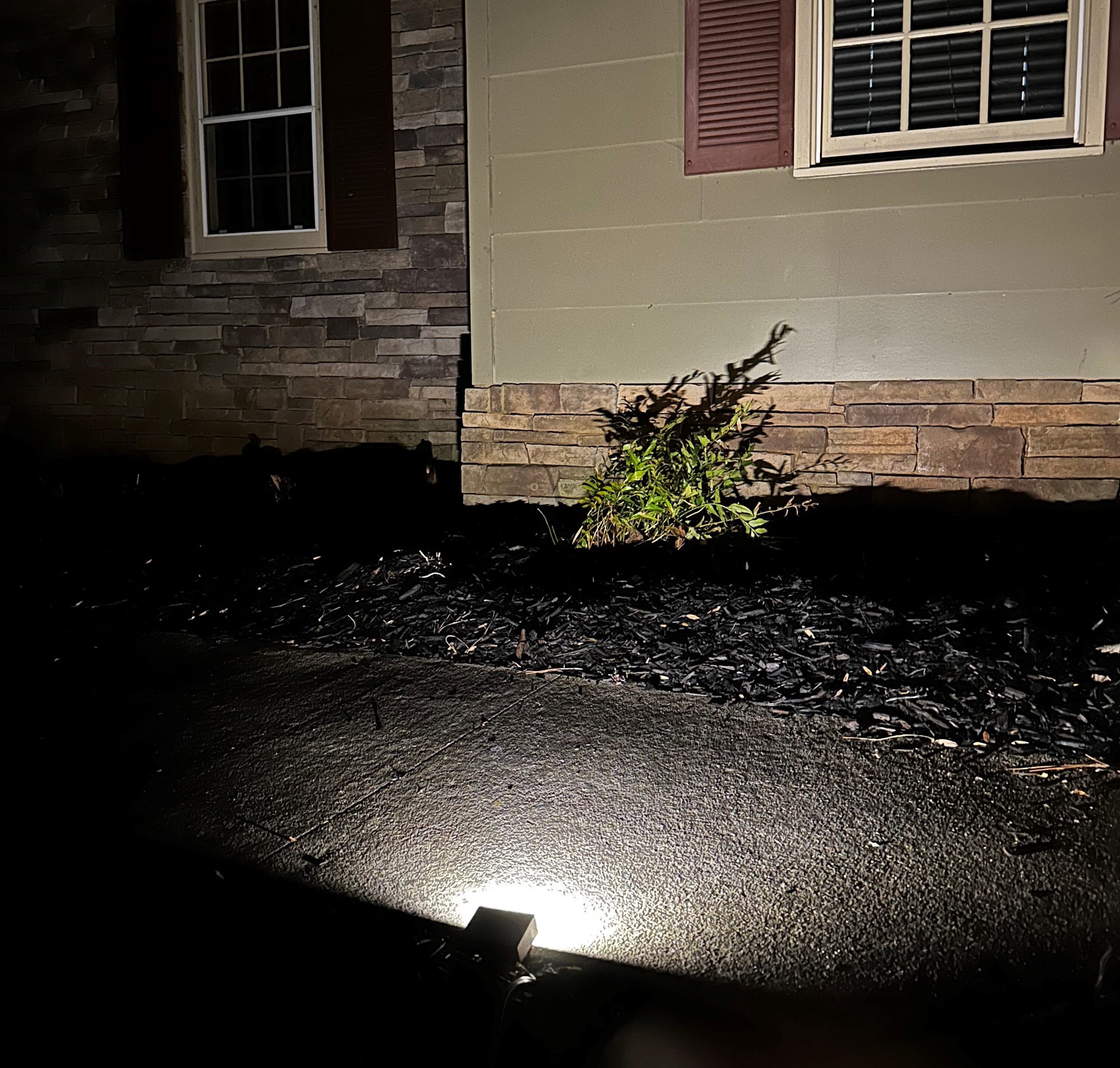 slide 5 of 6, Harbor Breeze 200 -Lumens 2.6 -Watt Specilaty Textured Bronze Low voltage Hardwired LED Outdoor Path Light ( 3000-K ), 1 ct