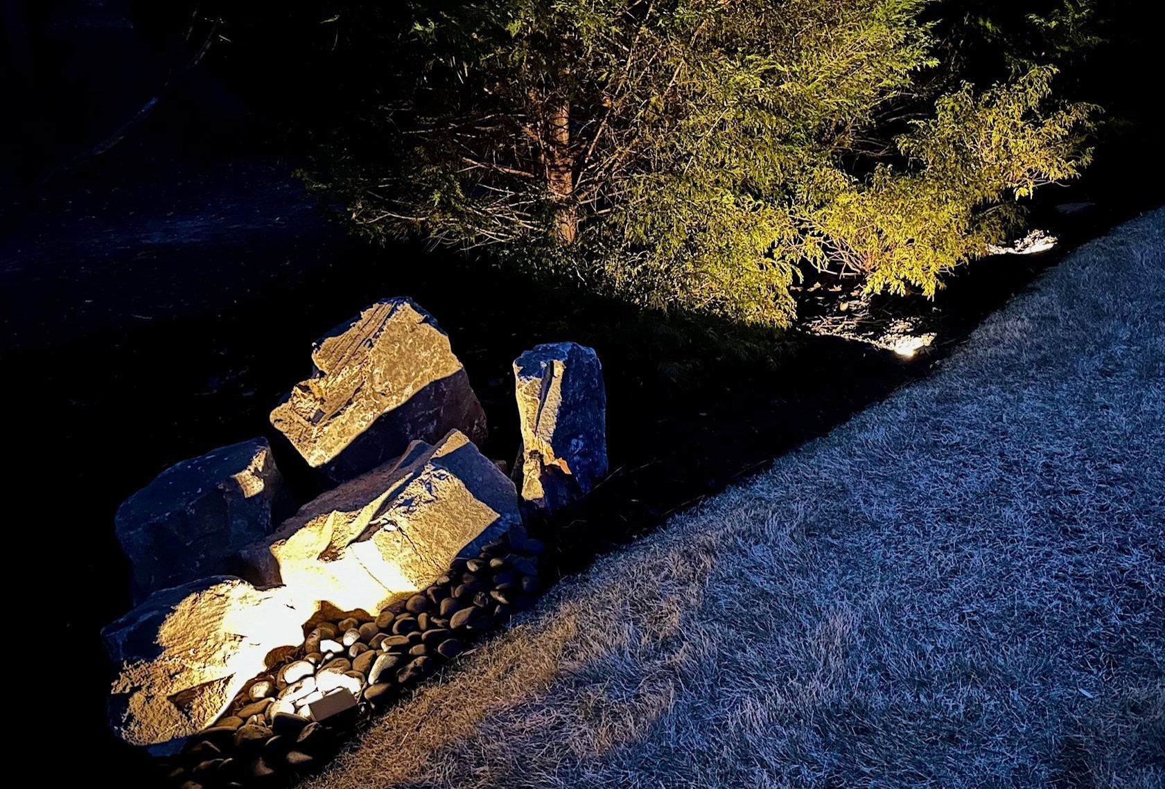 slide 6 of 6, Harbor Breeze 200 -Lumens 2.6 -Watt Specilaty Textured Bronze Low voltage Hardwired LED Outdoor Path Light ( 3000-K ), 1 ct