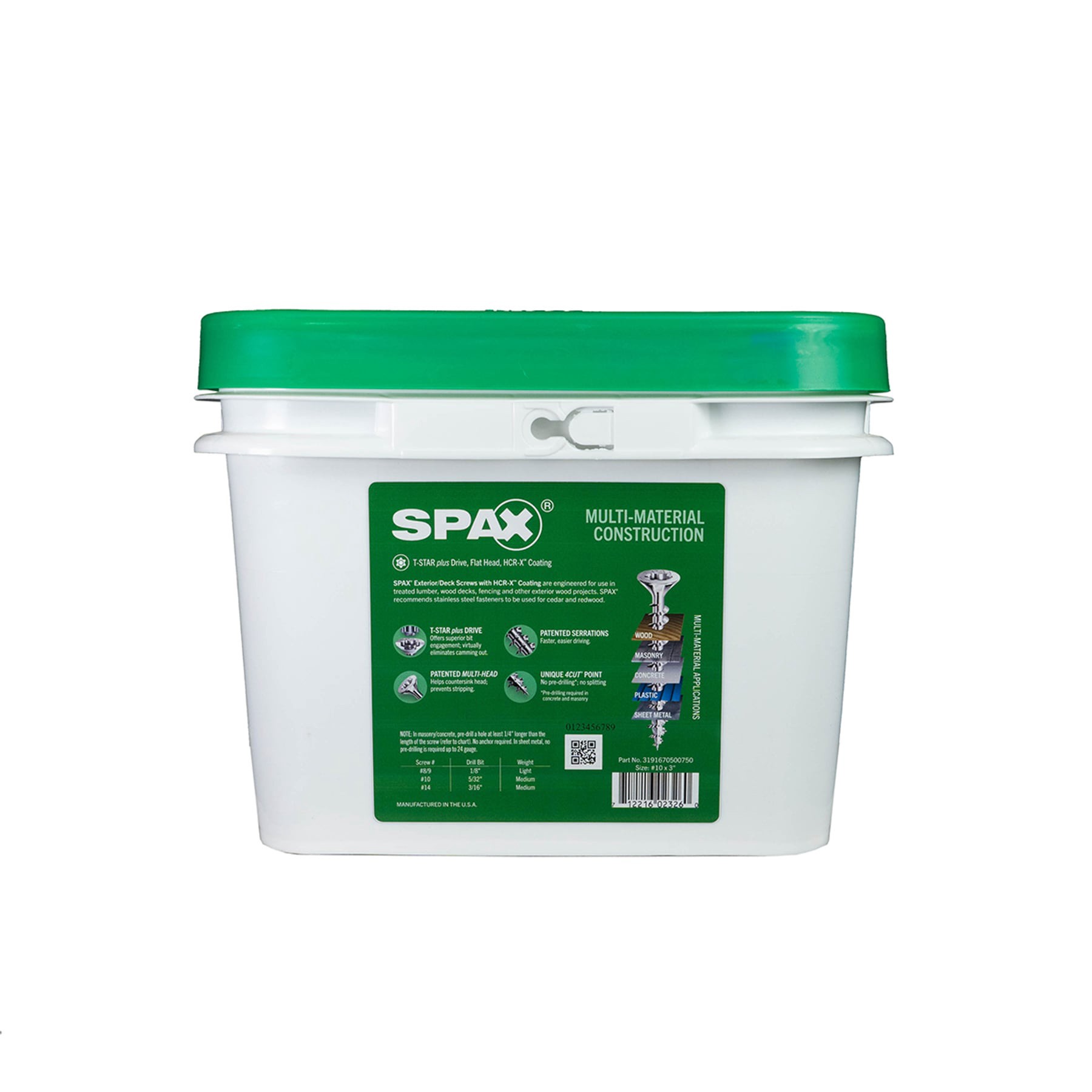slide 4 of 6, SPAX Multi-Material #10 x 3-in Double-barrier Exterior Wood screws ( 1500 -Per Box ), 1 ct