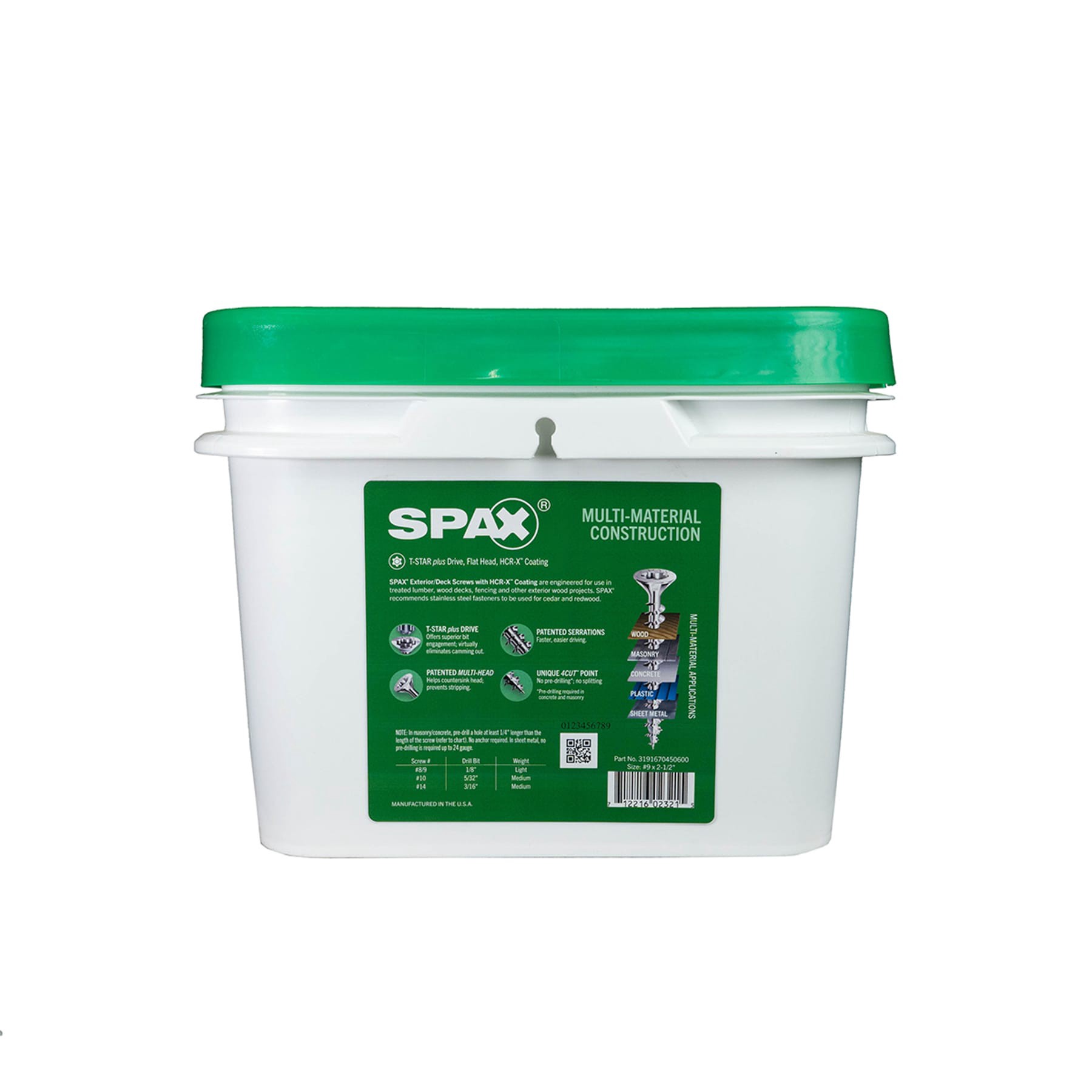 slide 4 of 6, SPAX Multi-Material #9 x 2-1/2-in Double-barrier Exterior Wood screws ( 1500 -Per Box ), 1 ct