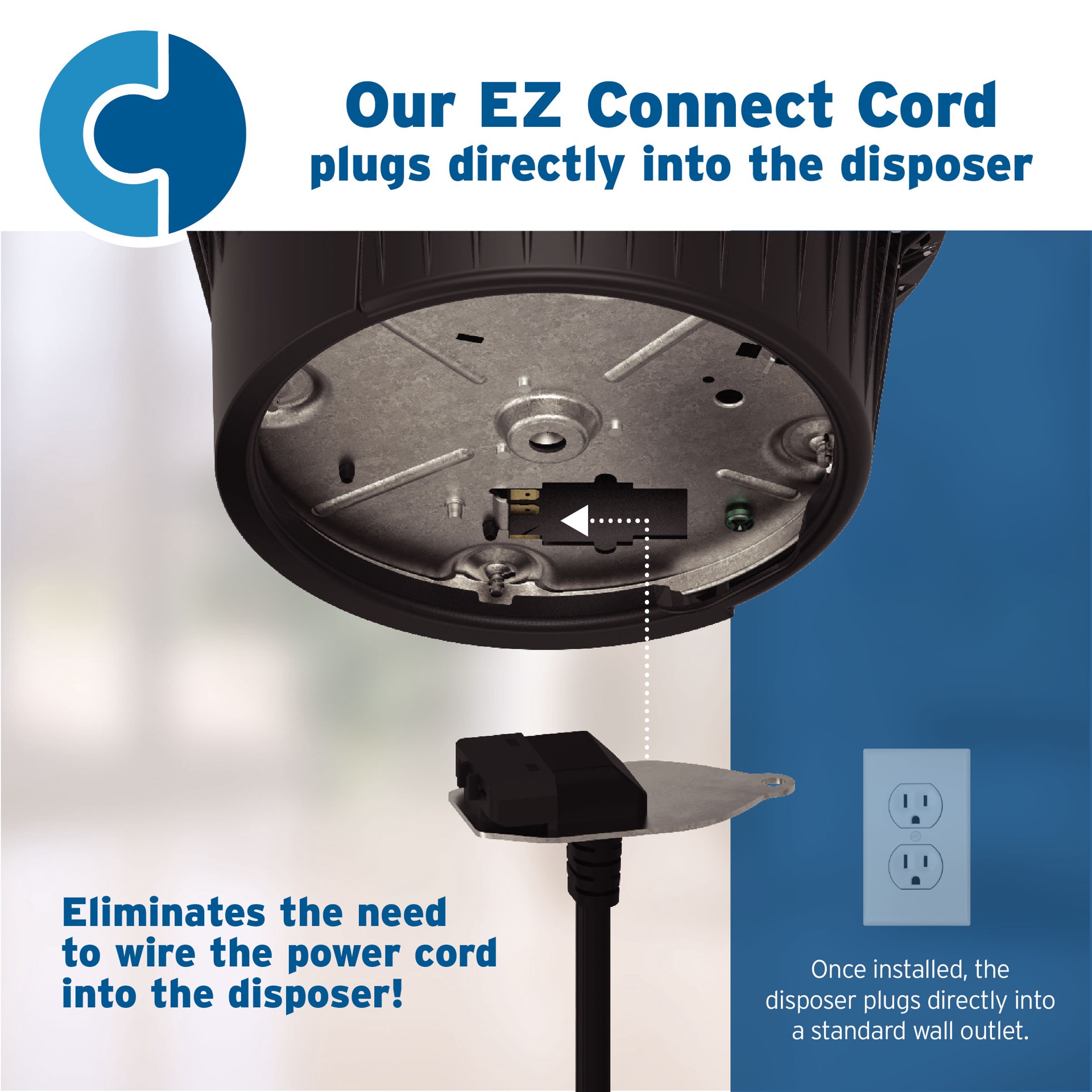 slide 3 of 6, InSinkErator EZ Connect Power Cord 1.125-in Black Rubber Garbage Disposal Installation tool, 1 ct