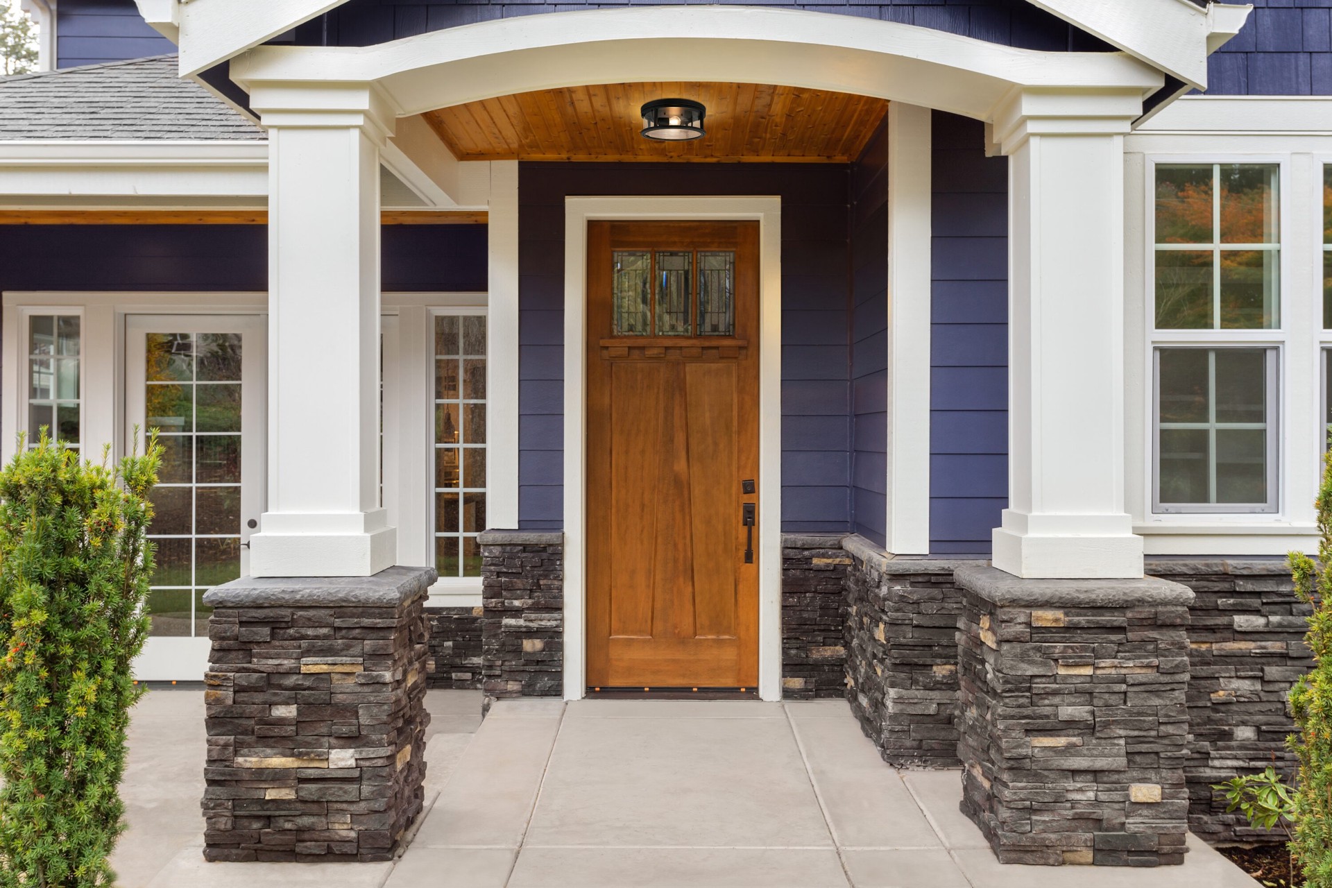 slide 5 of 6, allen + roth Salem 2 -Light 13-in Matte Black Indoor/Outdoor Flush Mount Light, 1 ct