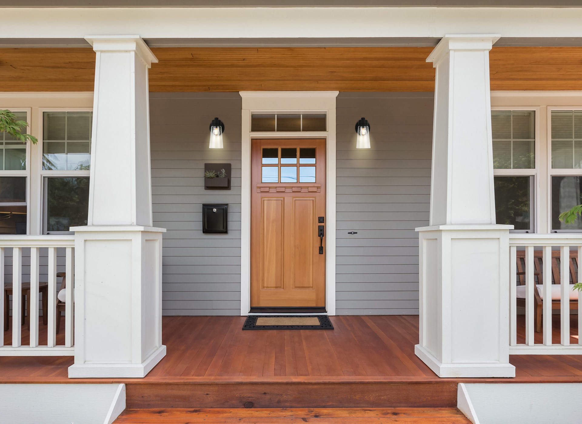 slide 4 of 6, Project Source Brookvale 1 -Light 9-in H Matte Black Hardwired Dusk to Dawn Outdoor Wall Light, 1 ct