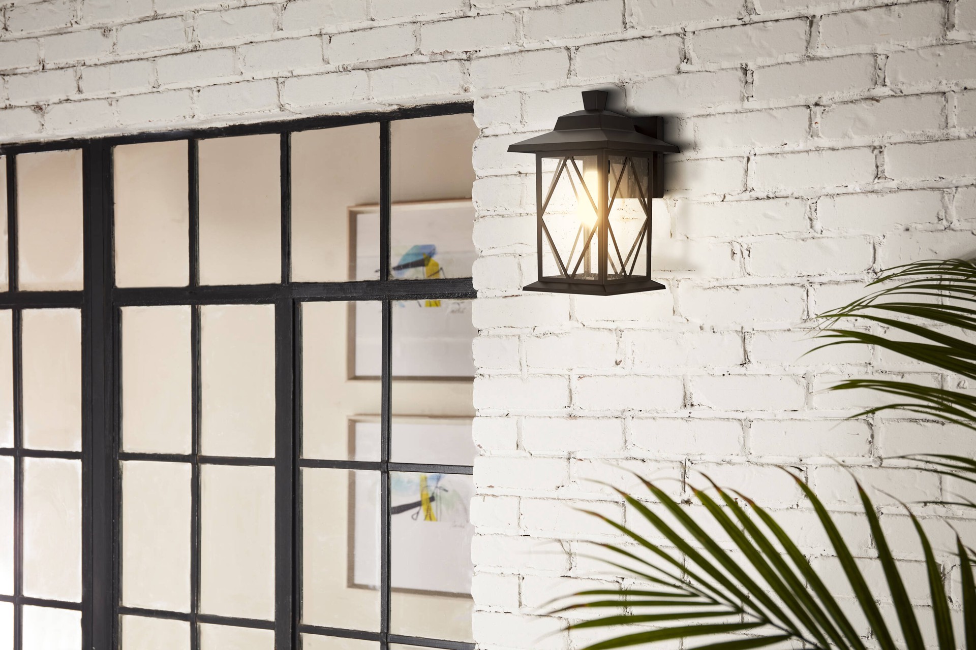 slide 5 of 6, Project Source Larkdale 1 -Light 11.26-in H Matte Bronze Hardwired Outdoor Wall Light, 1 ct