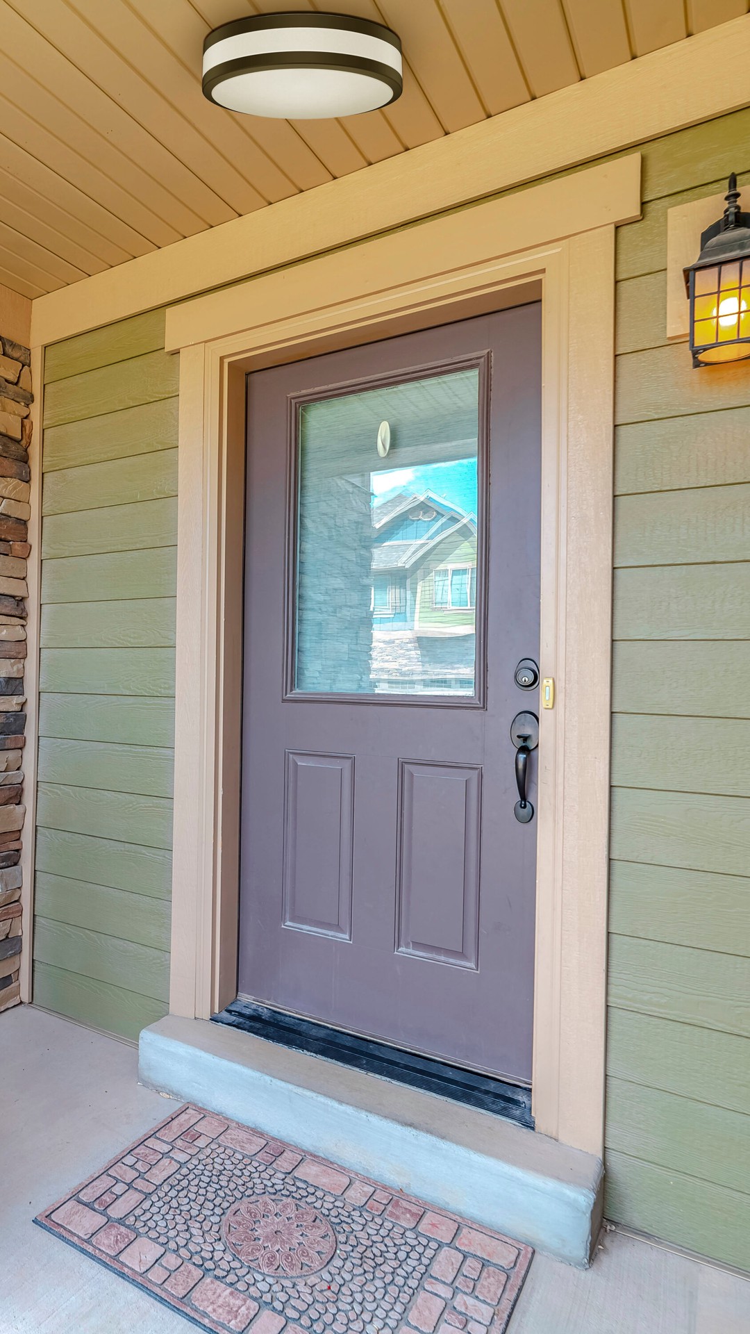 slide 5 of 5, Project Source Hobart 1 -Light 11-in Matte Black Indoor/Outdoor Integrated LED Flush Mount Light, 1 ct