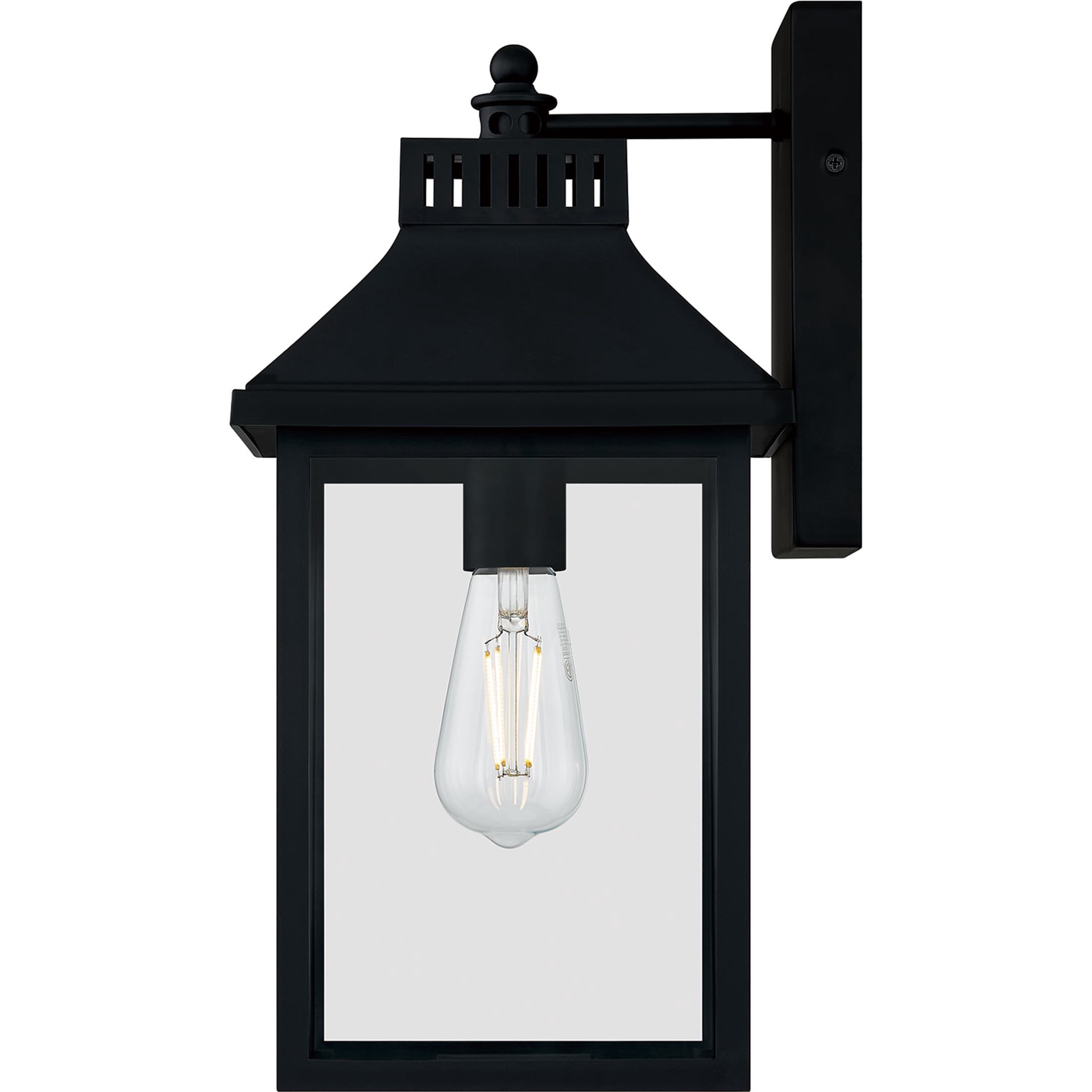 slide 4 of 6, Quoizel Laine 1 -Light 15.75-in H Matte Black Hardwired Outdoor Wall Light, 1 ct