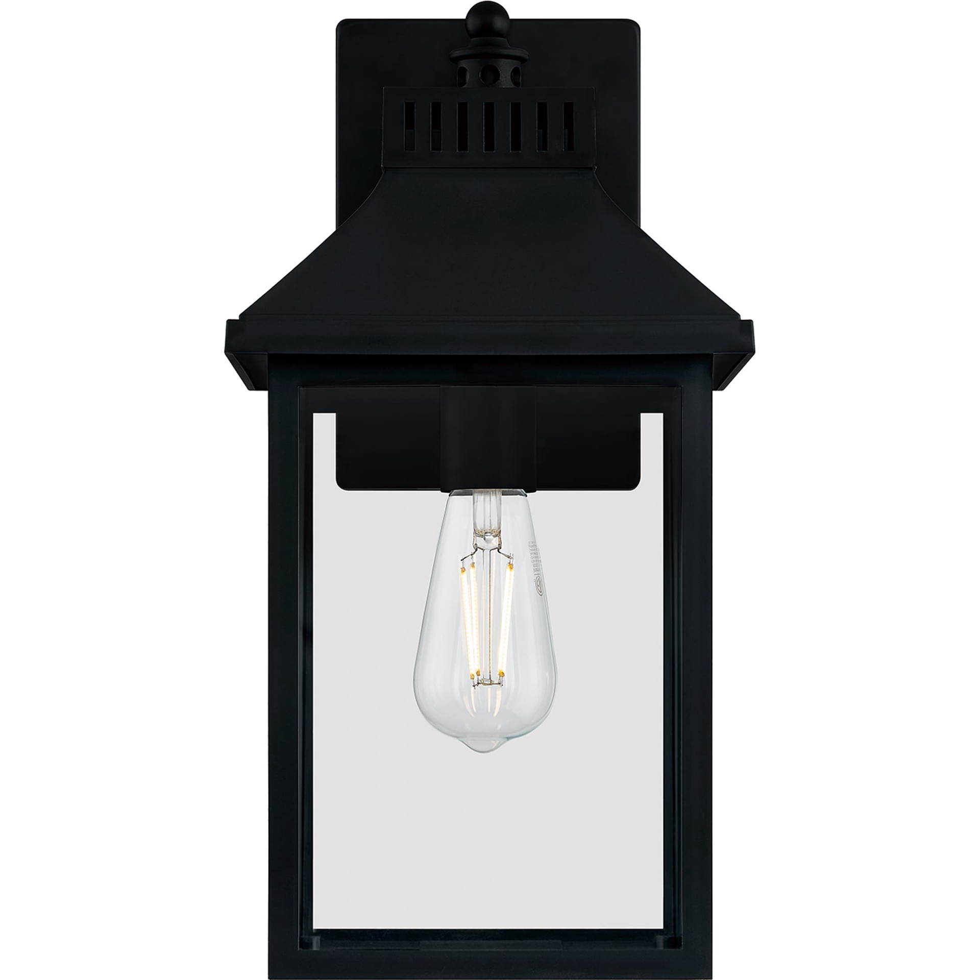 slide 6 of 6, Quoizel Laine 1 -Light 15.75-in H Matte Black Hardwired Outdoor Wall Light, 1 ct