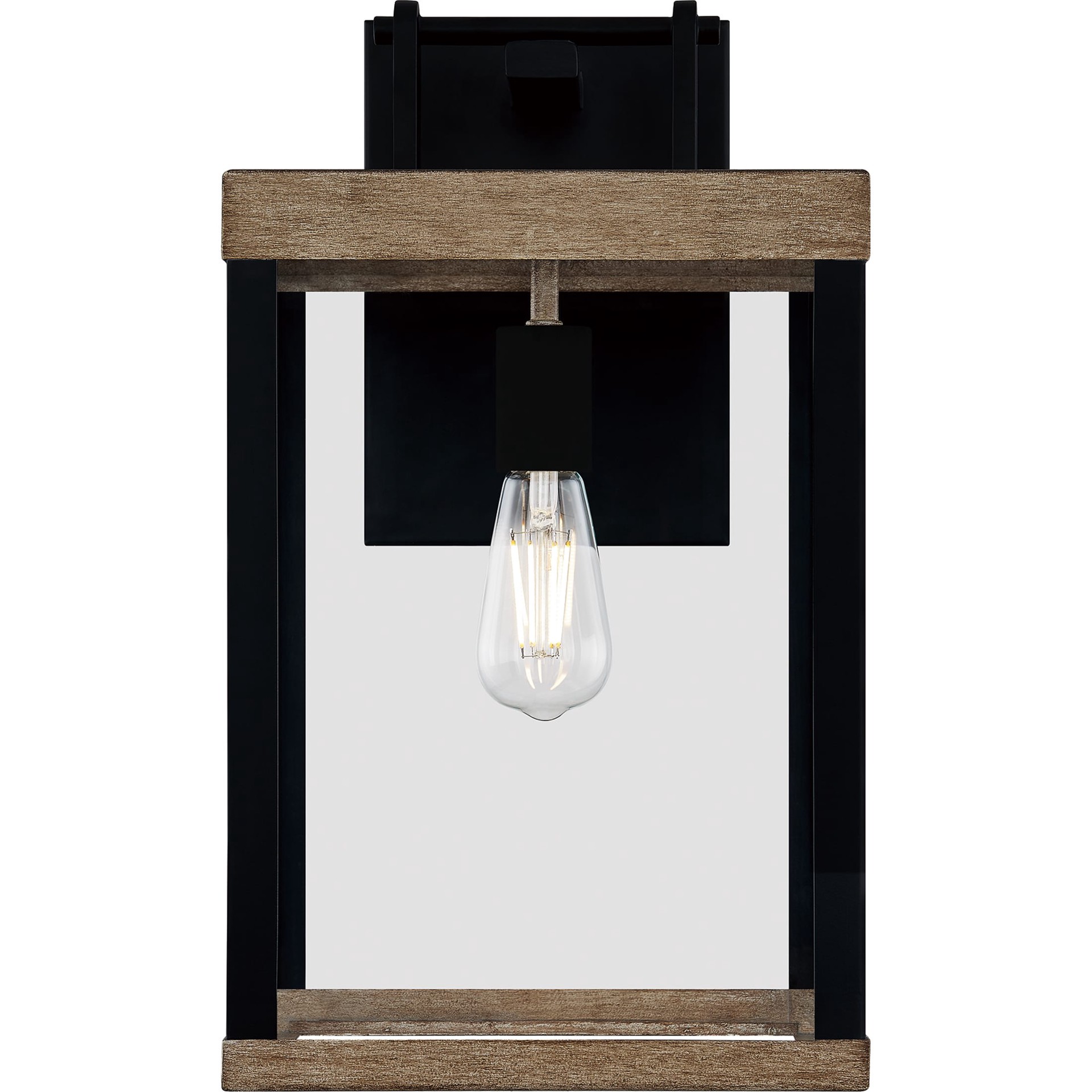 slide 3 of 6, Quoizel Finn 1 -Light 17.5-in H Matte Black Hardwired Outdoor Wall Light, 1 ct