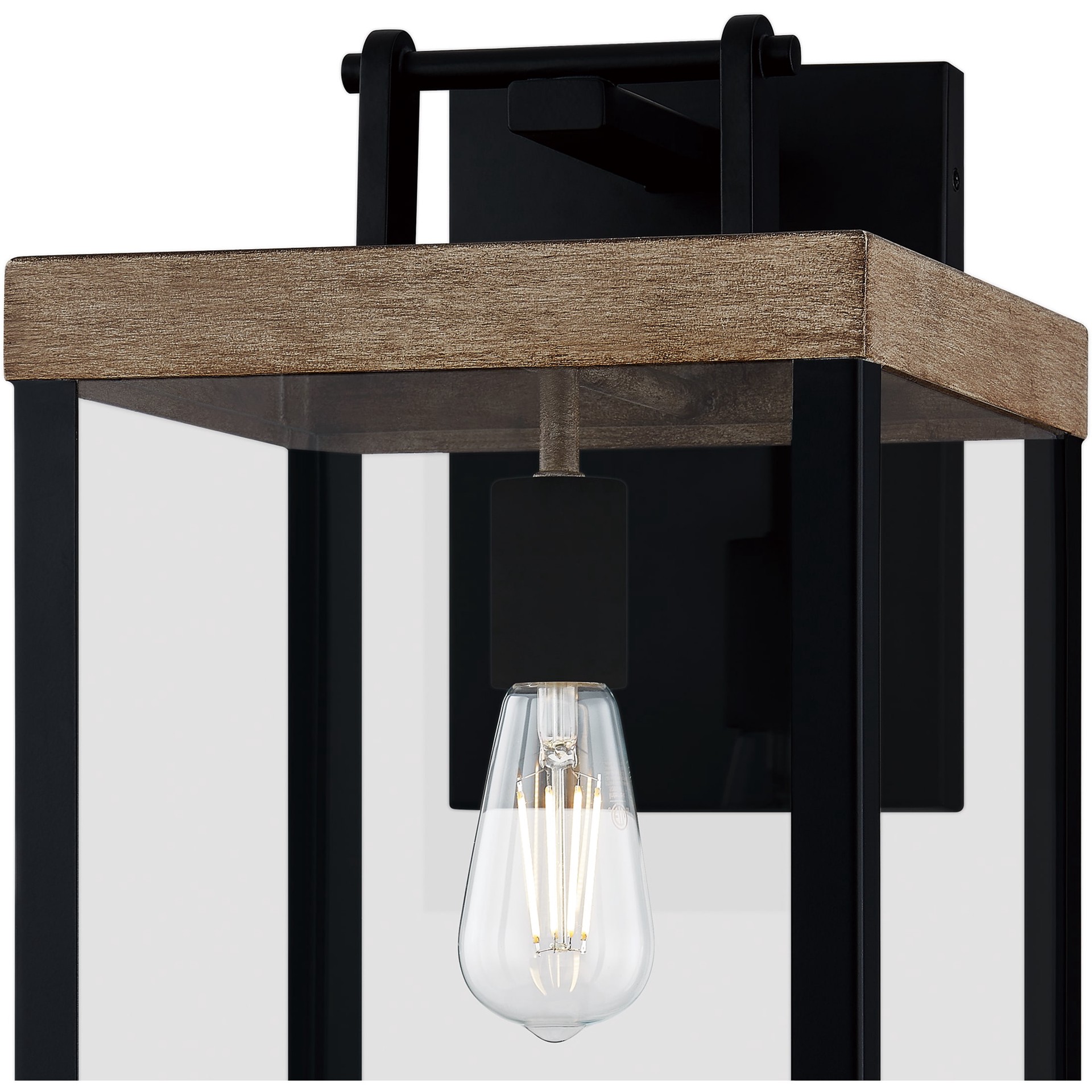 slide 5 of 6, Quoizel Finn 1 -Light 17.5-in H Matte Black Hardwired Outdoor Wall Light, 1 ct