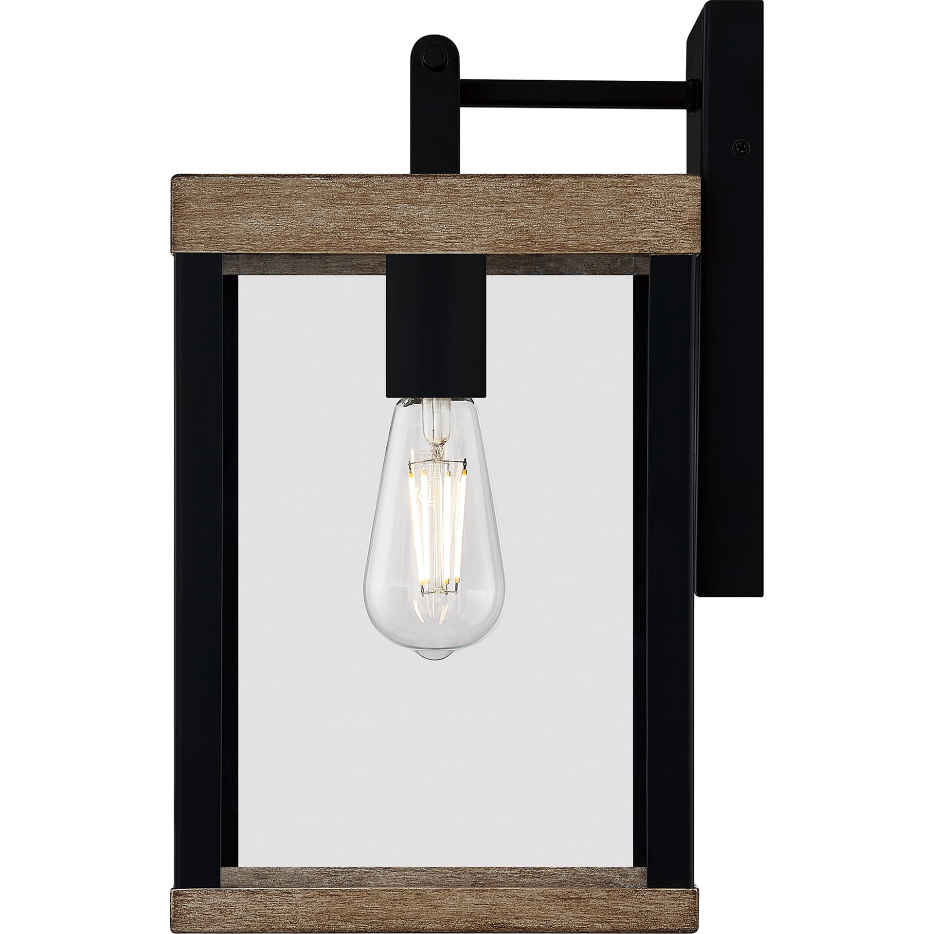 slide 6 of 6, Quoizel Finn 1 -Light 14-in H Matte Black Hardwired Outdoor Wall Light, 1 ct