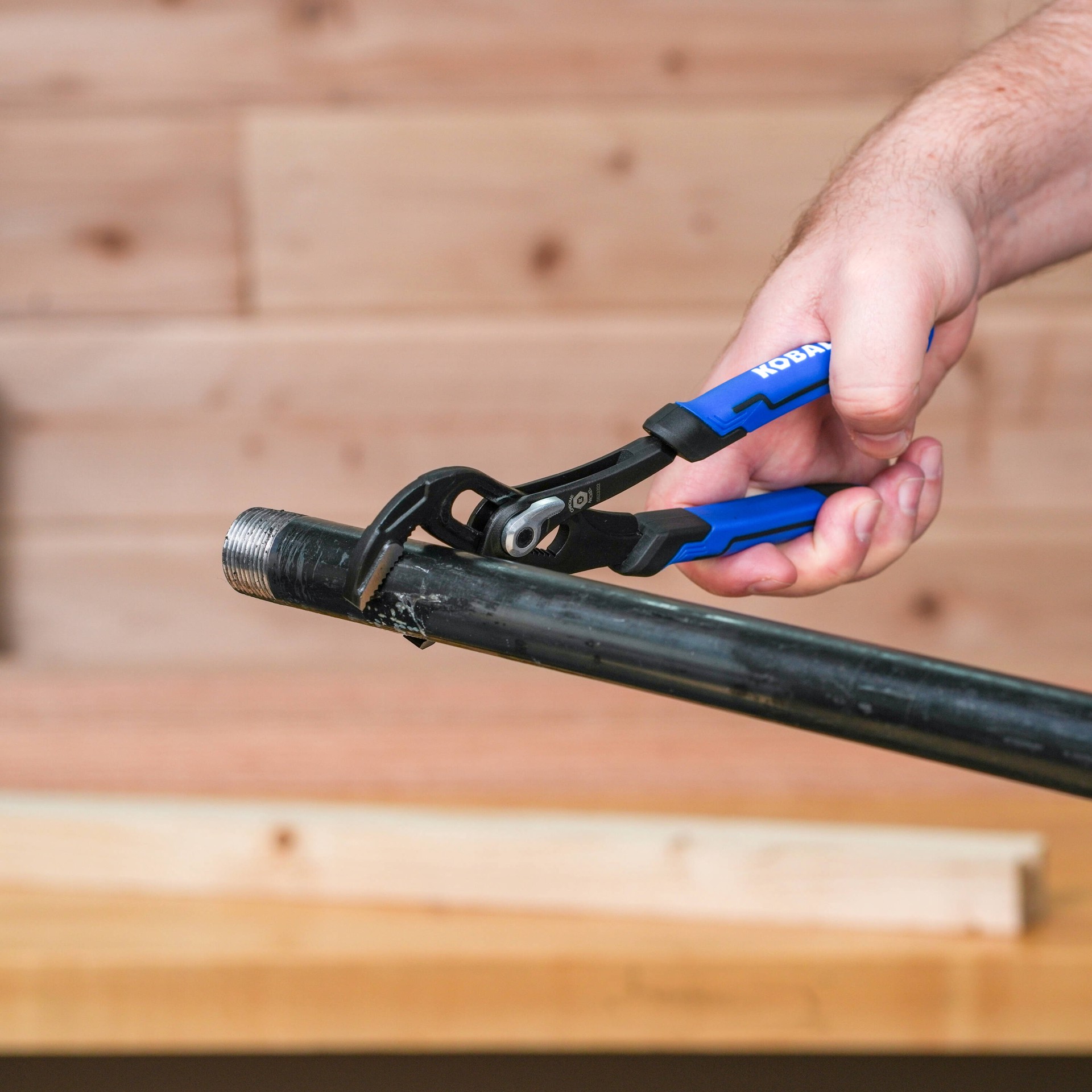 slide 4 of 5, Kobalt Quick Adjust 8-in Tongue and groove pliers, 1 ct