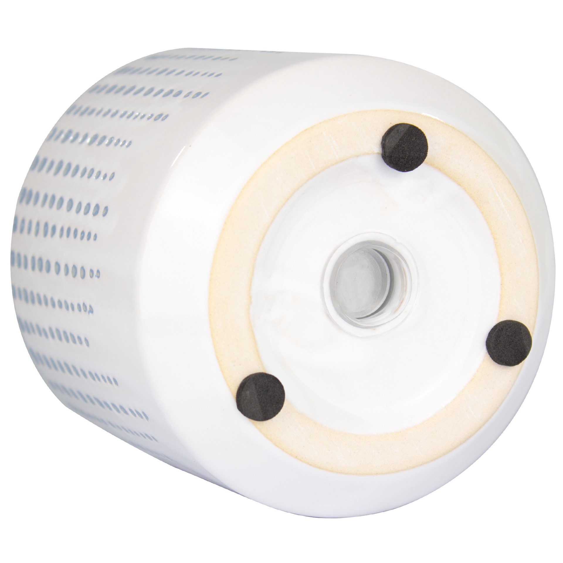 slide 4 of 5, allen + roth Round 4.0-in W x 4.0-in L Blue Ceramic Indoor Planter, 1 ct