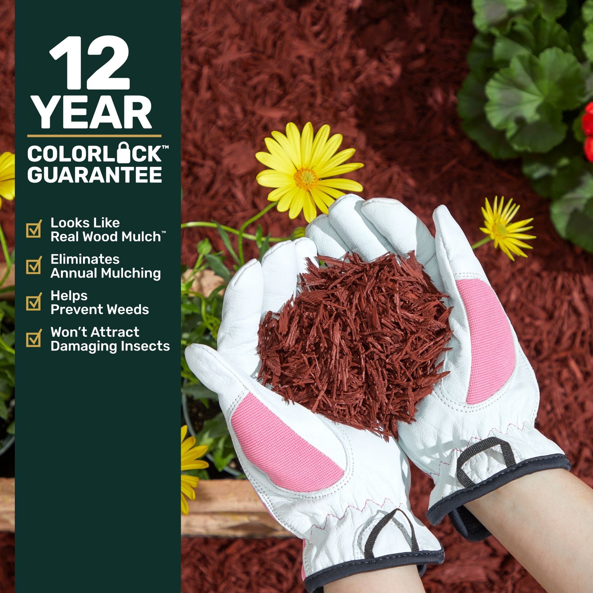 slide 2 of 6, GroundSmart Premium Shredded Rubber Mulch 0.8-cu ft Red Rubber Mulch, 1 ct
