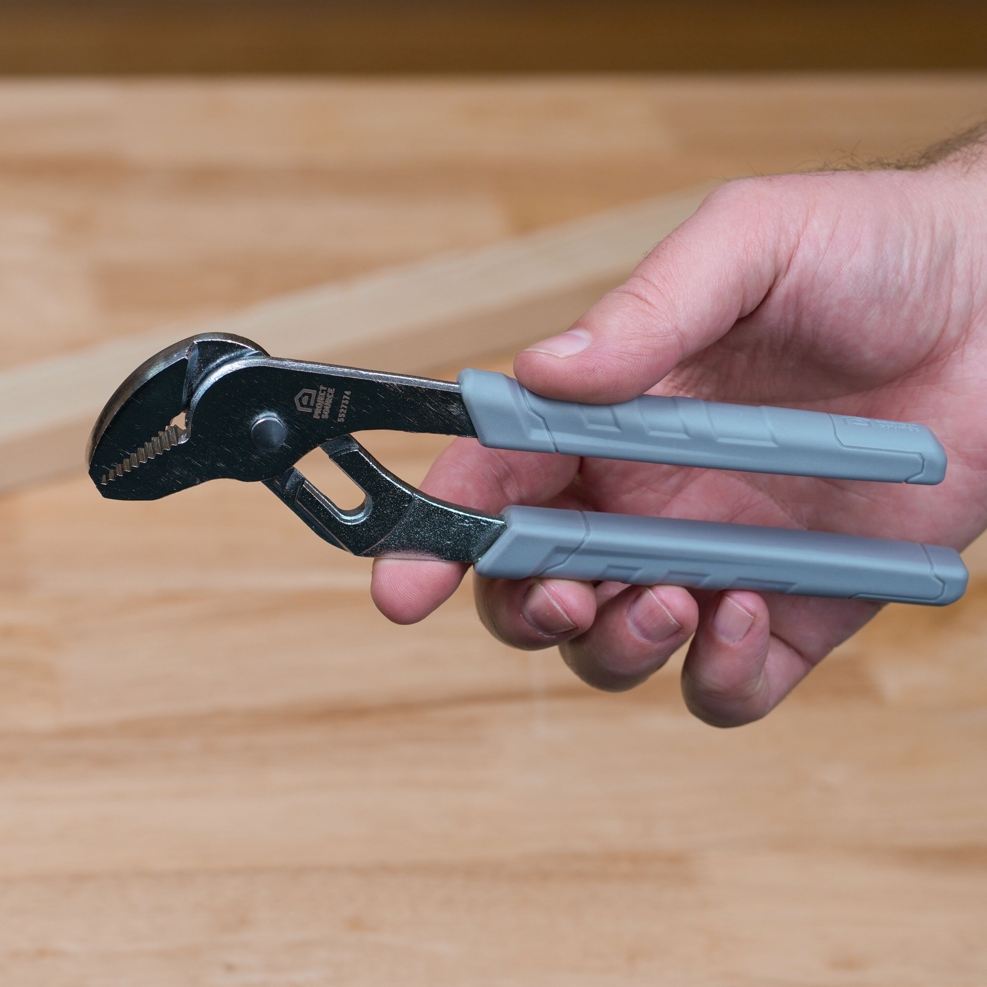 slide 4 of 5, Project Source 8-in Tongue and groove pliers, 1 ct