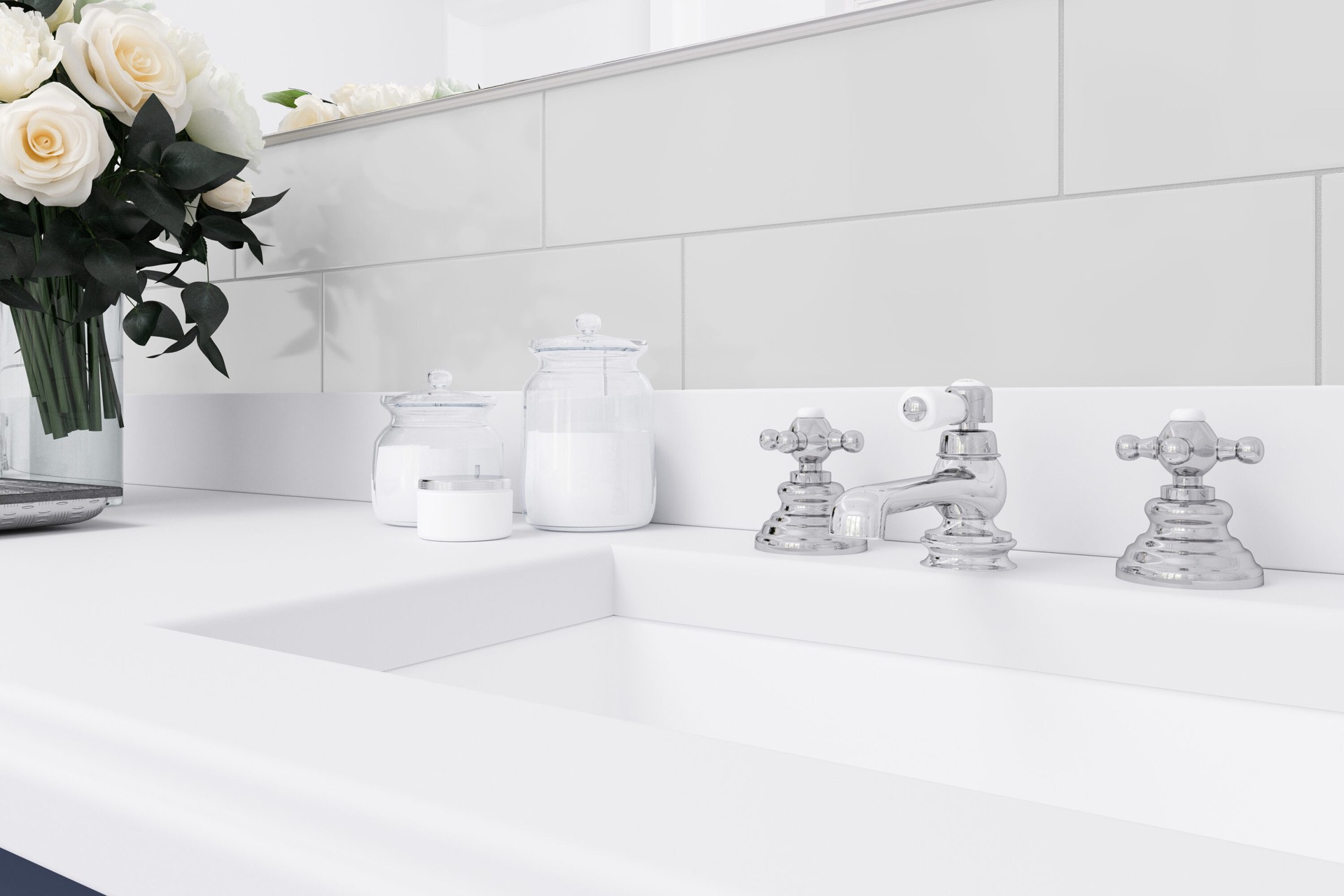 slide 2 of 6, Satori Hudson Mist 4-in x 12-in Glossy Ceramic Subway Standard Wall Tile ( 0.32-sq ft Piece, 1 ct