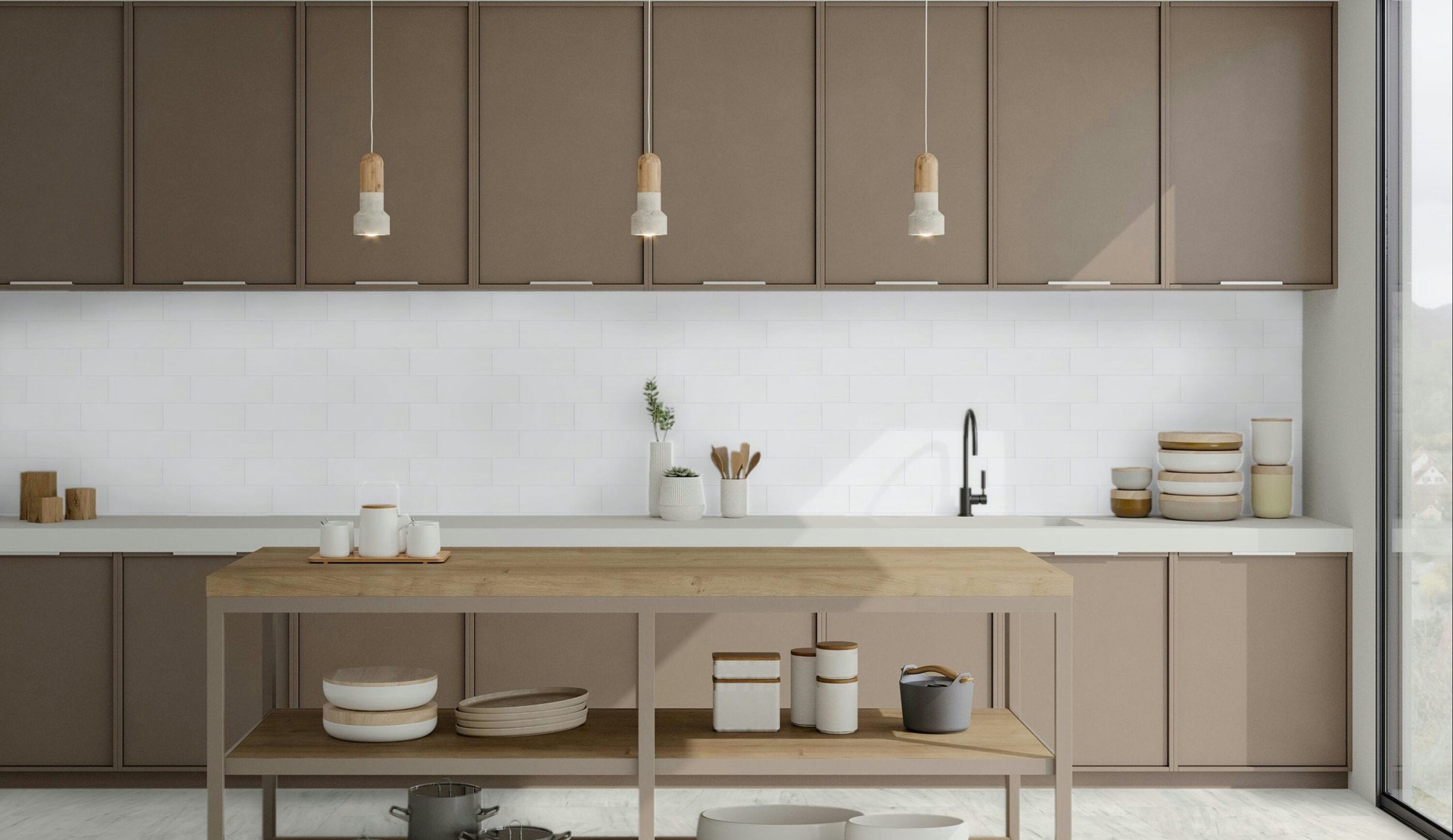 slide 4 of 6, Satori Hudson Brilliant White 4-in x 12-in Glossy Ceramic Subway Wall Tile ( 0.32-sq ft Piece ), 1 ct