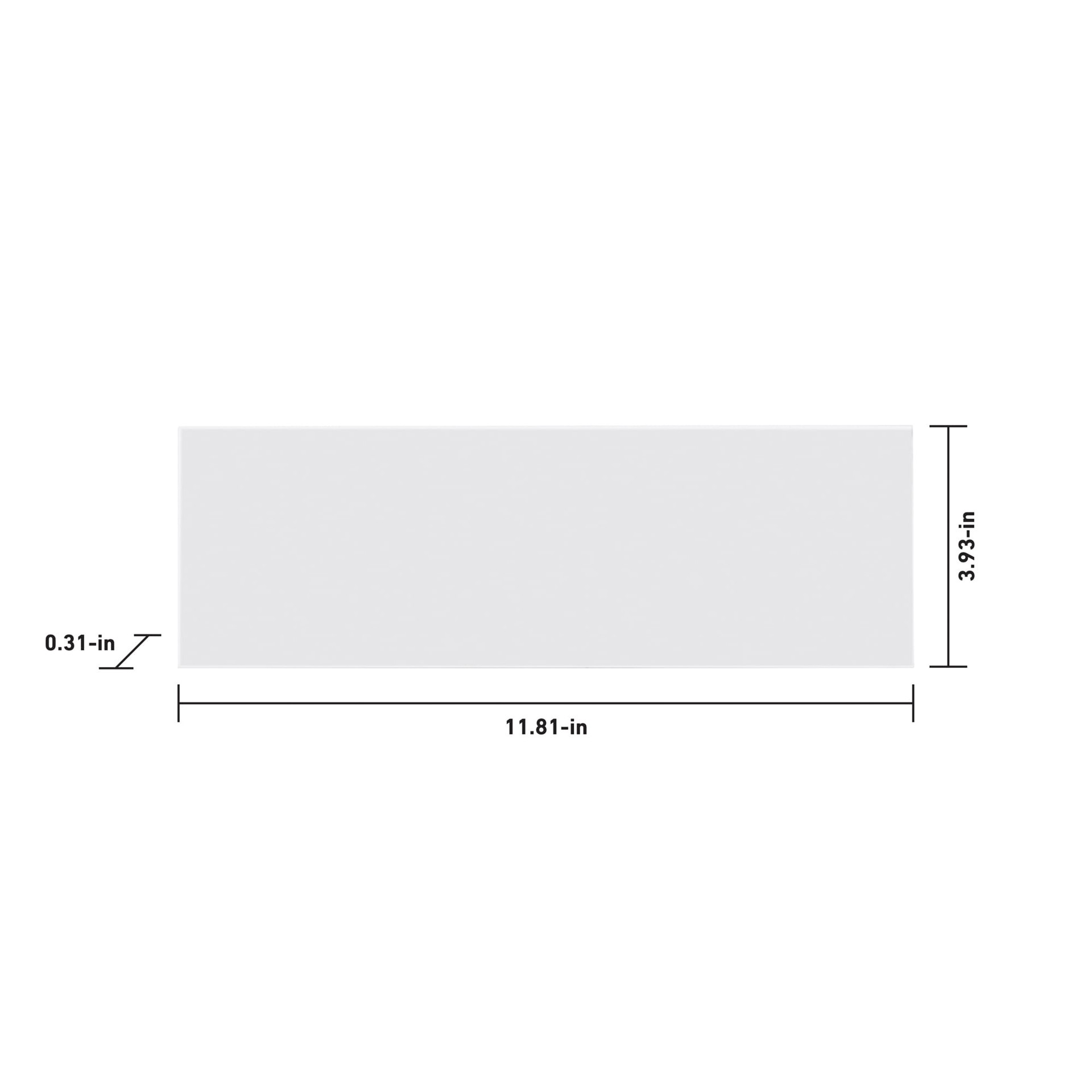slide 6 of 6, Satori Hudson Brilliant White 4-in x 12-in Glossy Ceramic Subway Wall Tile ( 0.32-sq ft Piece ), 1 ct