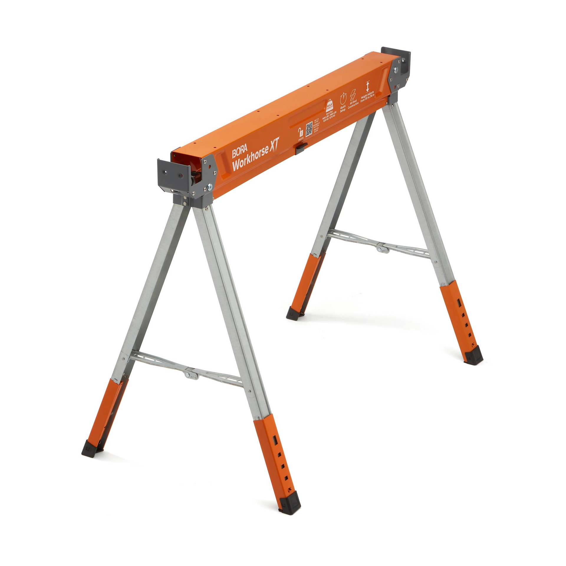 slide 1 of 6, BORA Workhorse XT 38-in W x 30-in H Adjustable Steel Saw Horse ( 1350-lb Capacity), 1 ct
