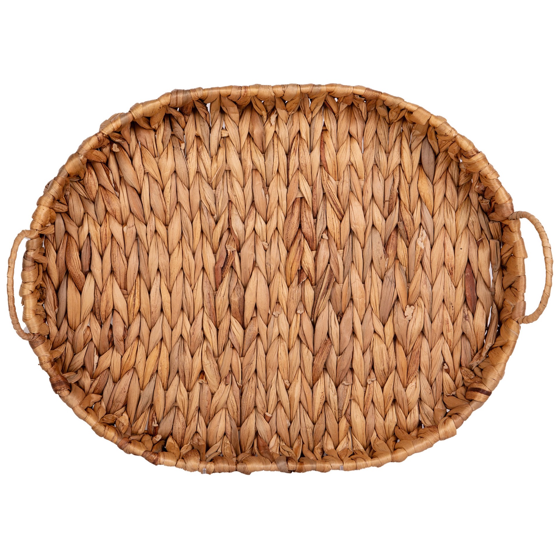 slide 1 of 3, allen + roth Brown/Tan Rattan Modern Decorative tray, 1 ct