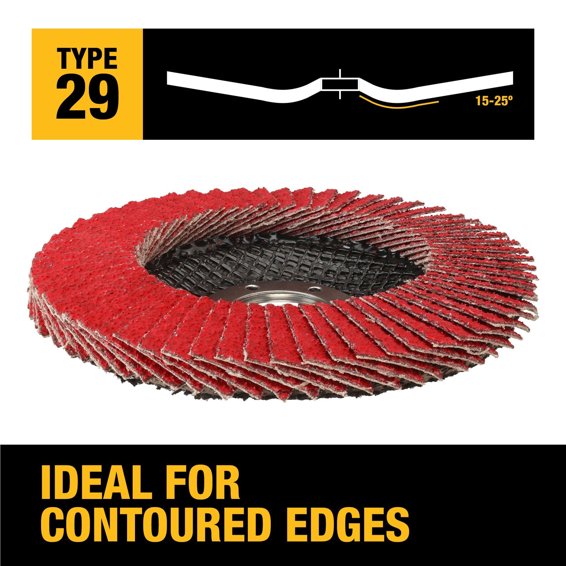 slide 3 of 6, DEWALT ELITE Flap Discs 4.5-in Ceramic 40-Grit Flap Disc, 1 ct