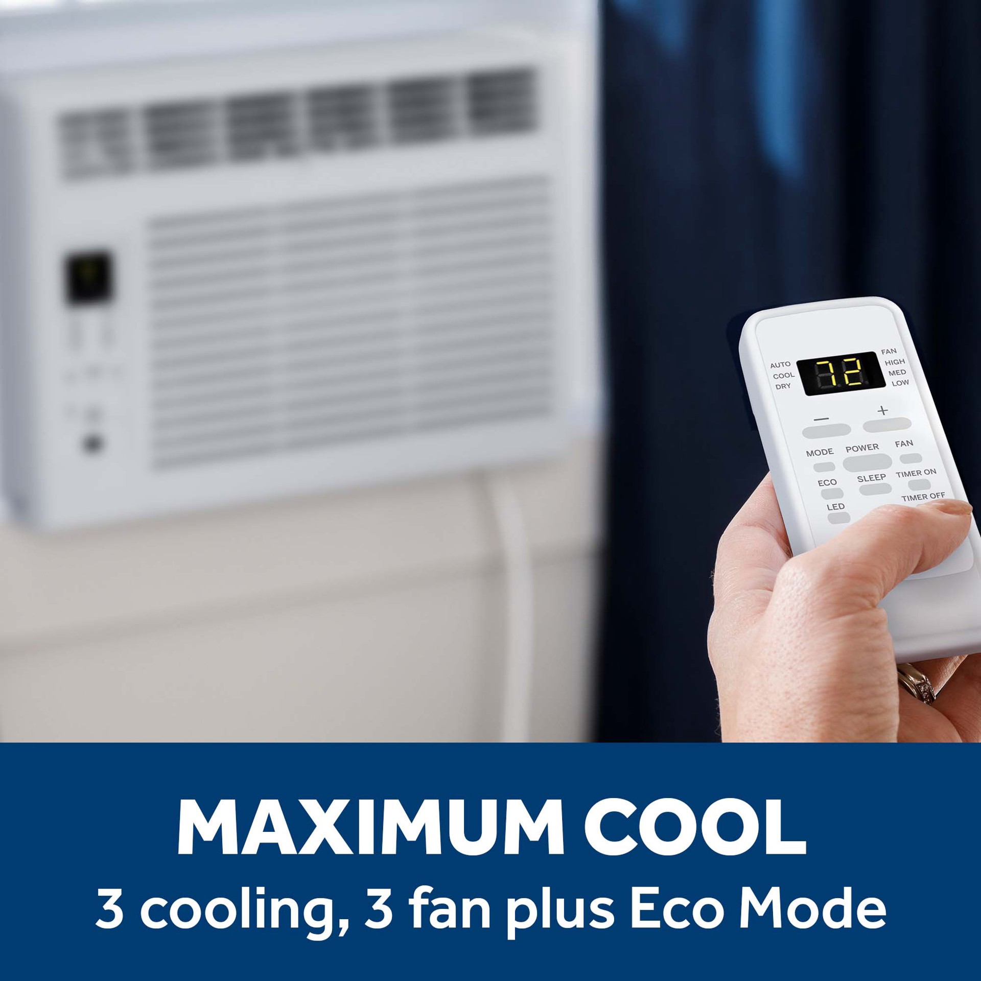 slide 2 of 6, GE Small Room Window Air Conditioner , Remote Included ( 115-Volt , 6000-BTU ), 1 ct