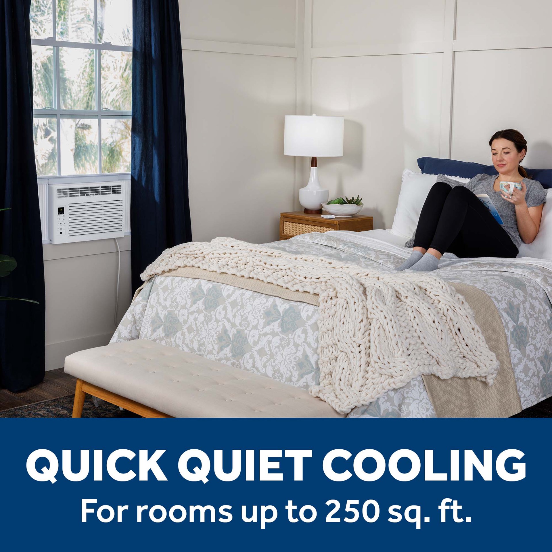 slide 3 of 6, GE Small Room Window Air Conditioner , Remote Included ( 115-Volt , 6000-BTU ), 1 ct