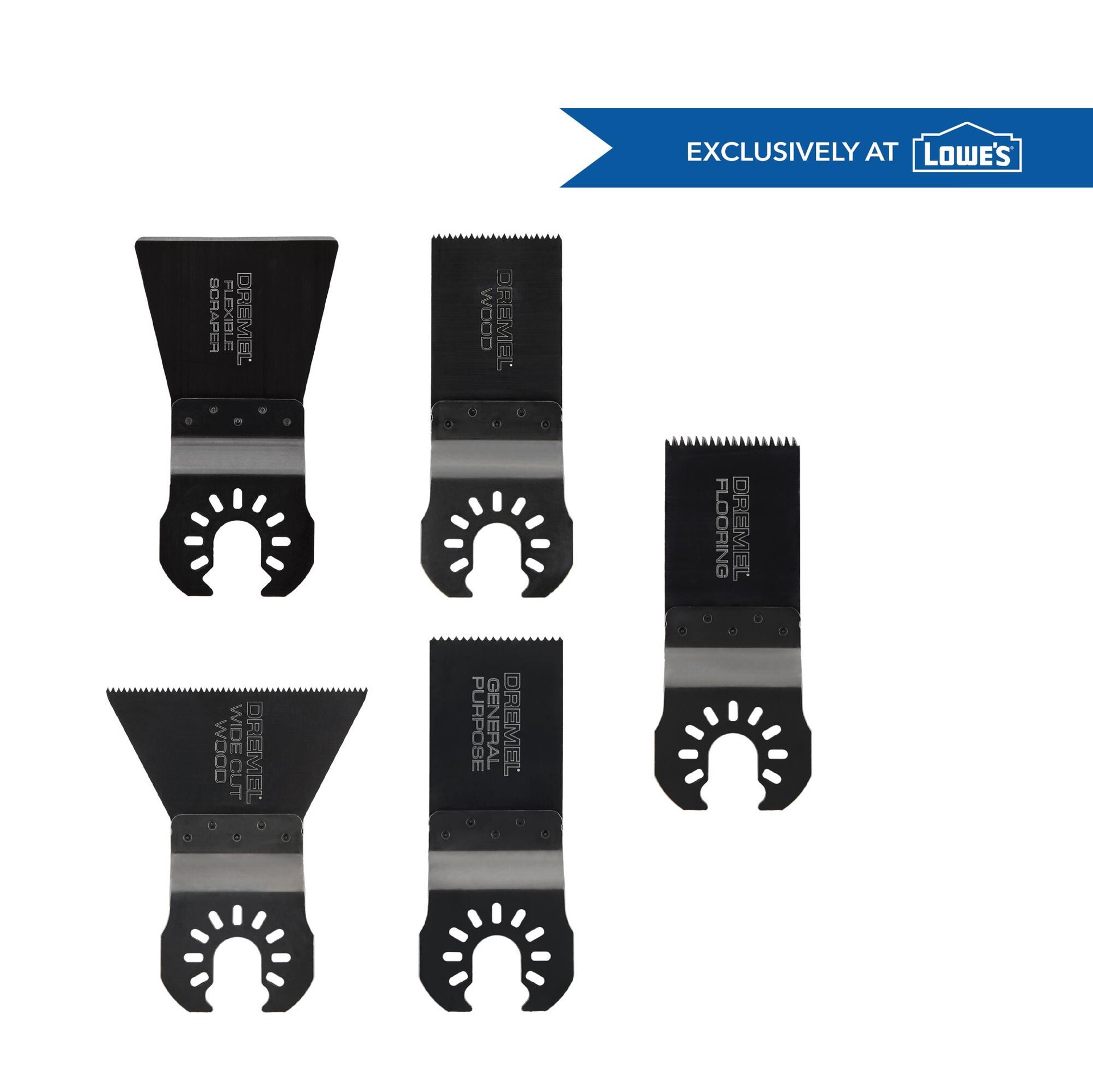 slide 1 of 6, Dremel Universal True Fit 5 -Pack Multiple materials Oscillating Tool Blade, 1 ct