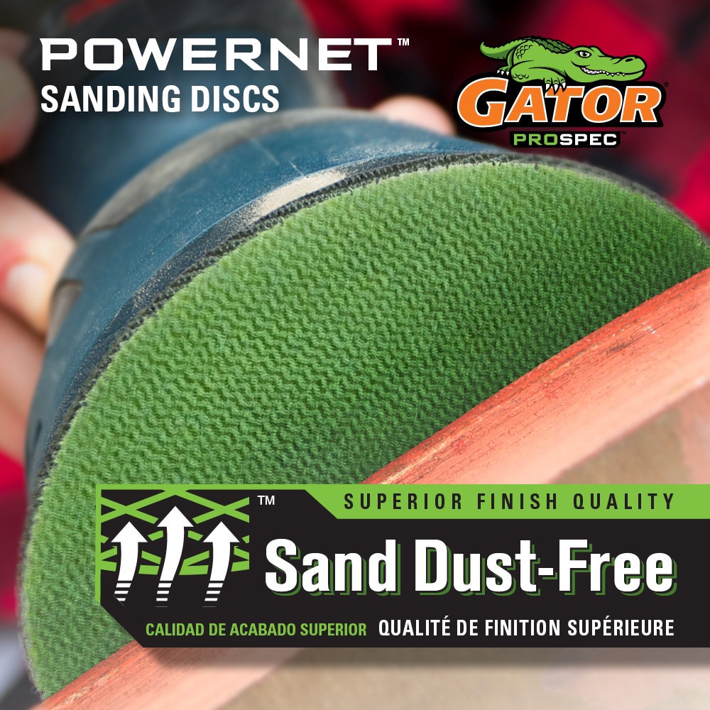 slide 2 of 6, Gator PowerNet 20 -Piece Ceramic alumina 120 -Grit Disc Sandpaper, 1 ct