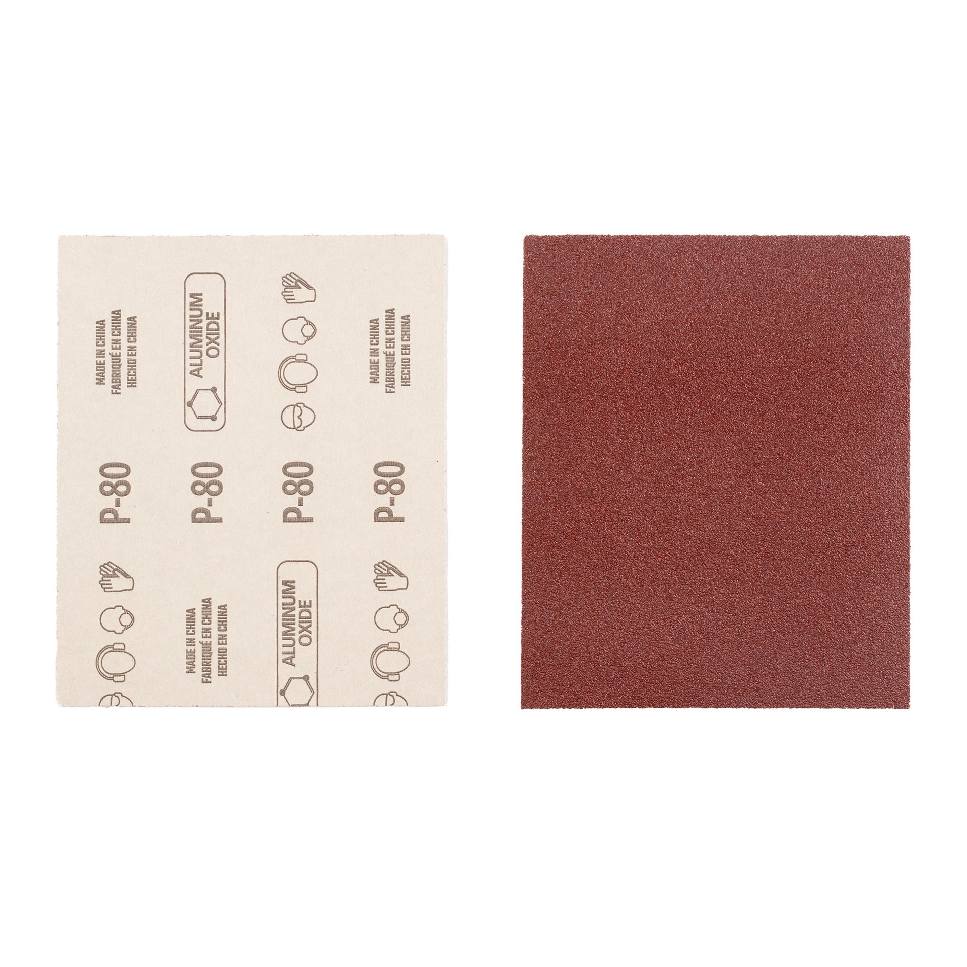 slide 3 of 6, CRAFTSMAN Craftsman 20 -Piece Aluminum oxide 80 -Grit Sheet Sandpaper, 1 ct