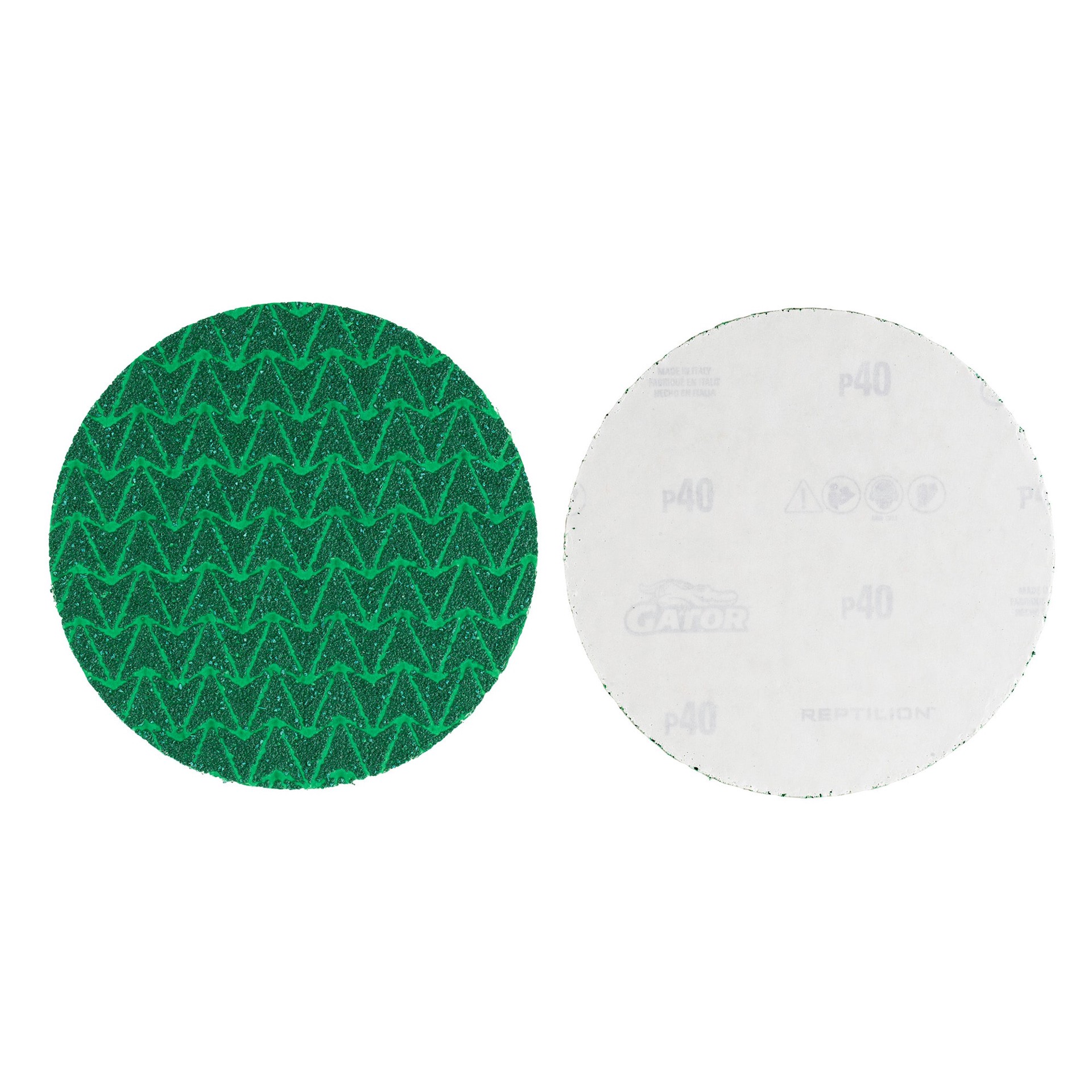 slide 4 of 5, Gator Reptilion PSA 6 -Piece Ceramic alumina 40 -Grit Disc Sandpaper, 1 ct