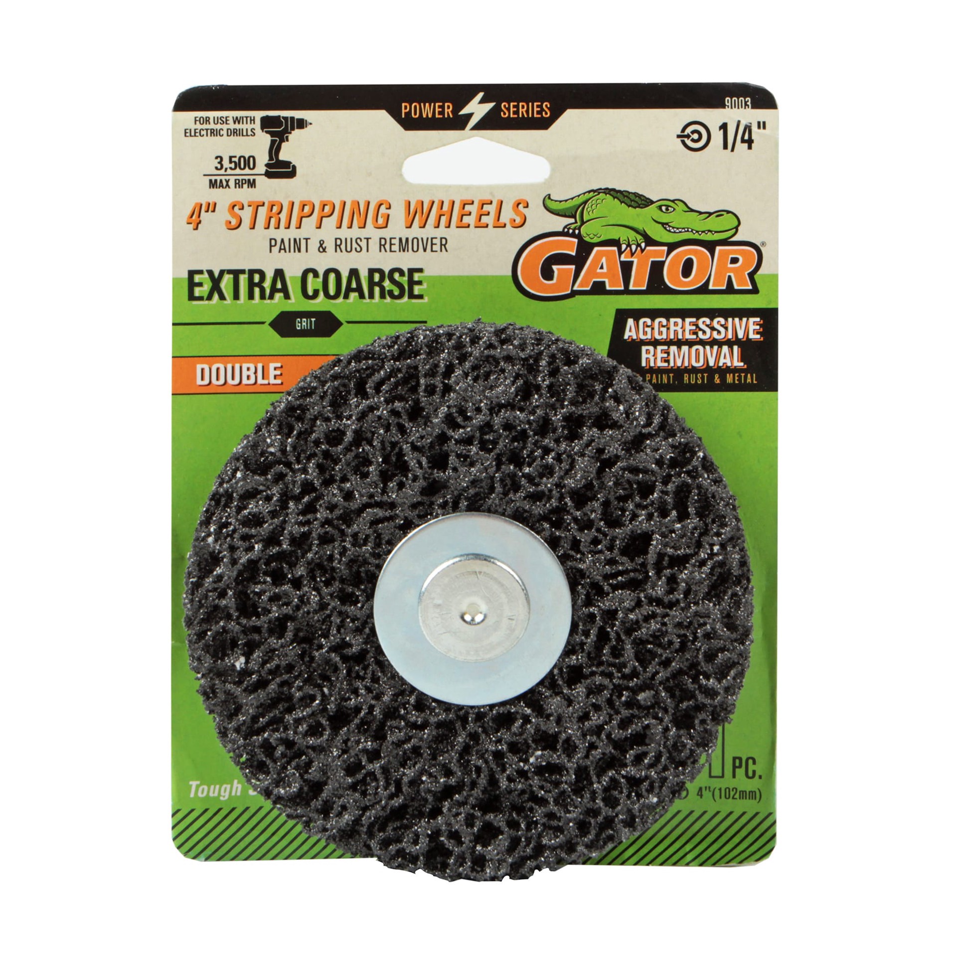 slide 1 of 6, Gator Extra Coarse Silicon carbide 40 -Grit Disc Sandpaper, 1 ct