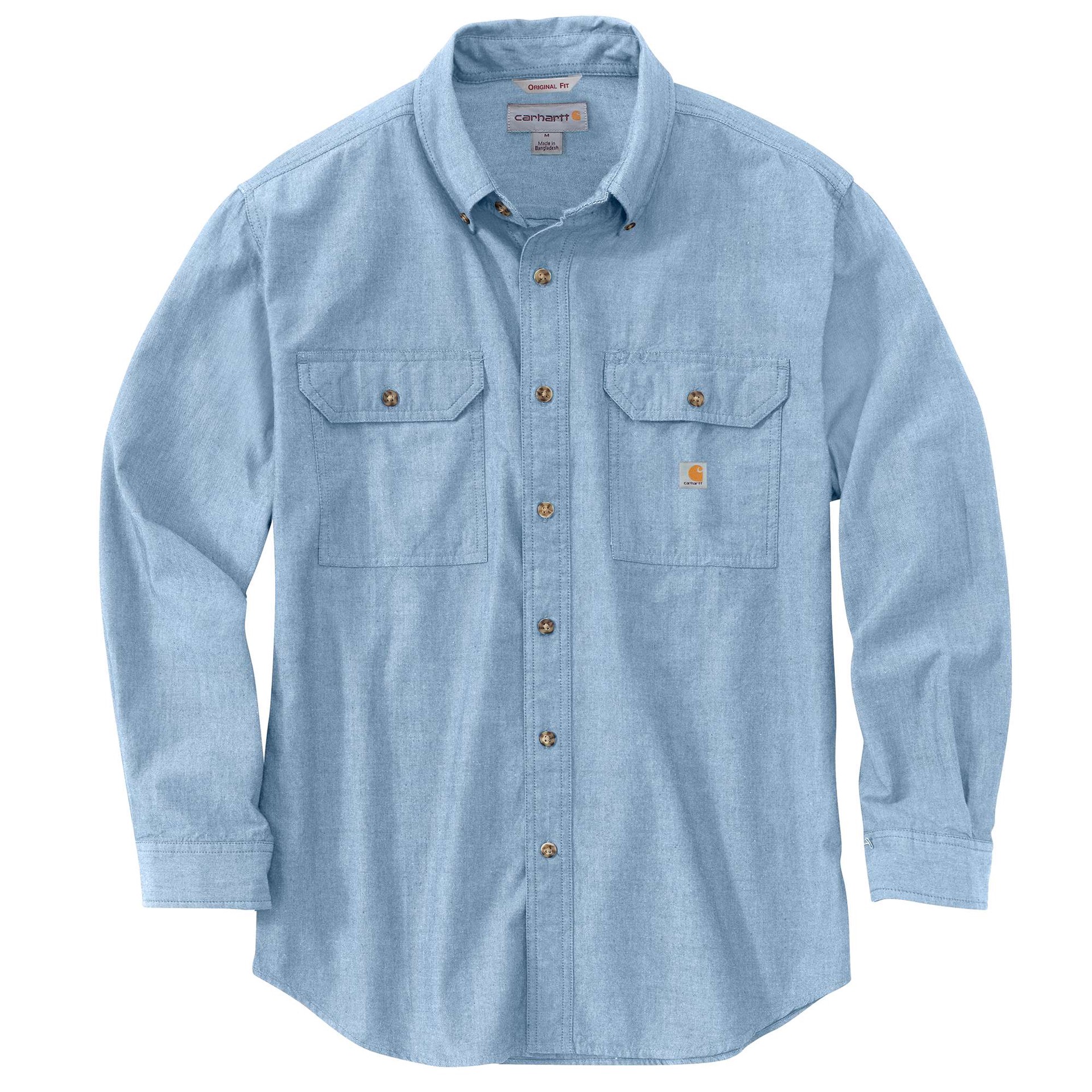 slide 2 of 4, Carhartt Men's Blue Chambray Long sleeve Button-down shirt ( 2XL ), 1 ct