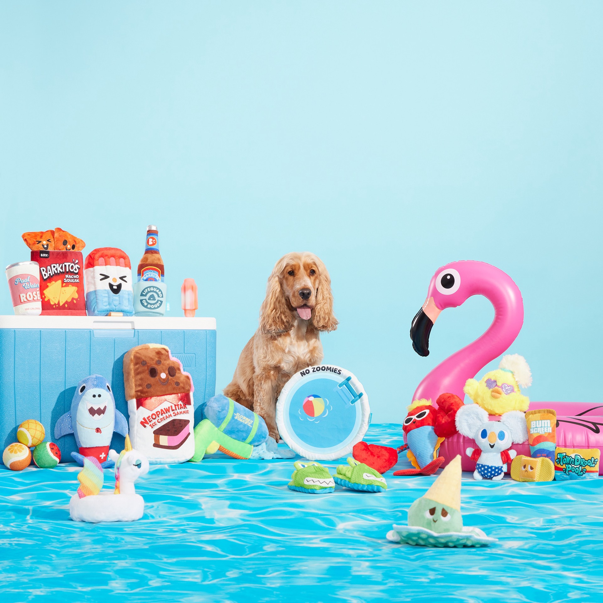 slide 2 of 5, BARK Pool Party Plush Dog Toy, 1 ct