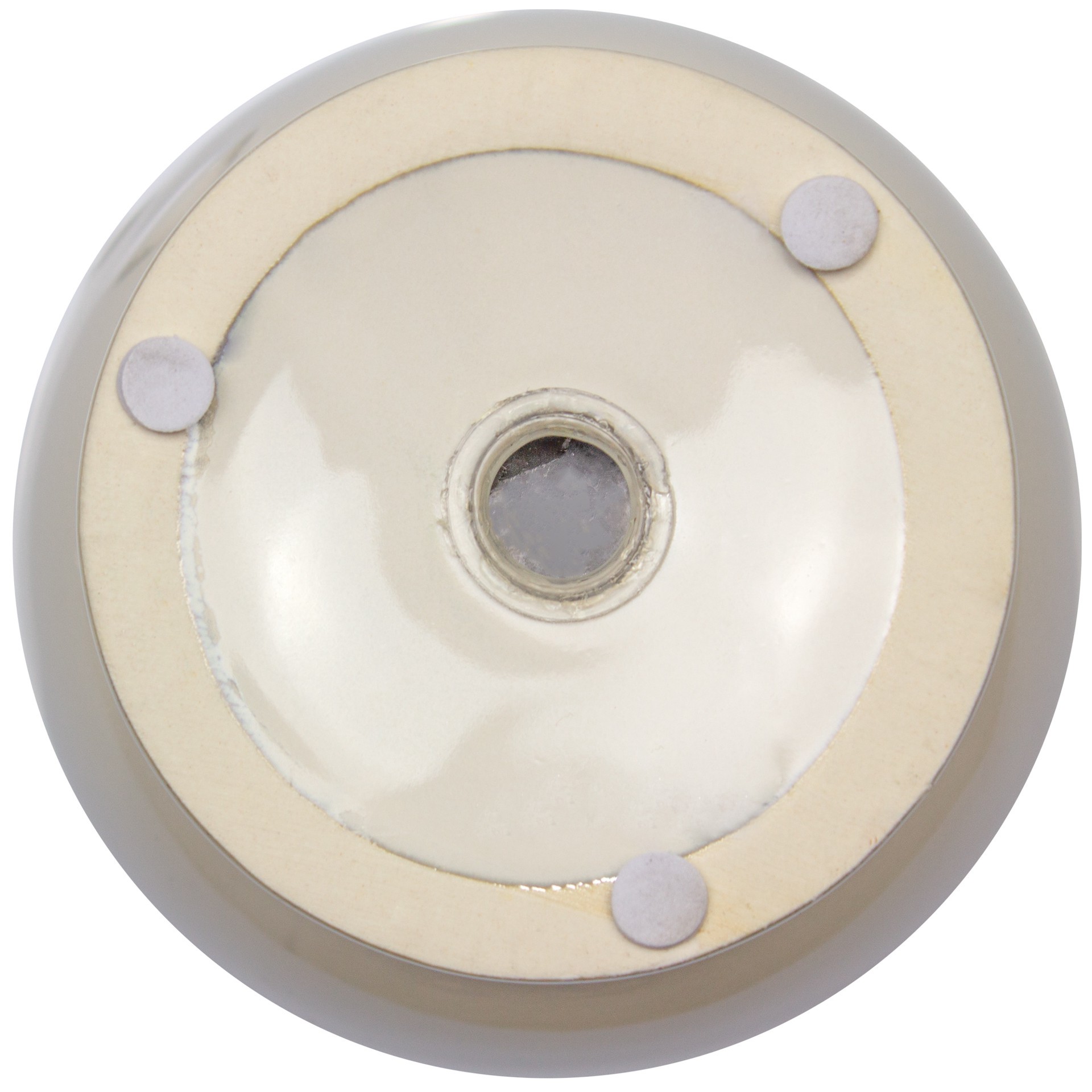 slide 4 of 6, allen + roth Round 4.41-in W x 4.41-in L White Ceramic Indoor Planter, 1 ct