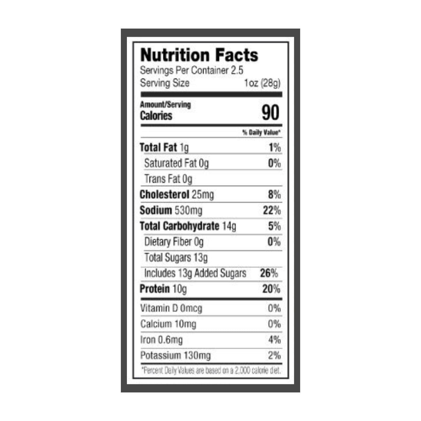 slide 4 of 4, ANTHEM Peppered 2.5-oz Meat Snacks, 1 ct
